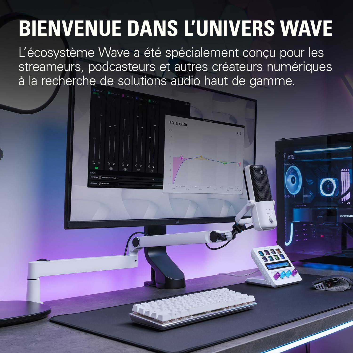 Thumbnail 6 de Elgato Wave Mic Arm LP 740 mm blanche