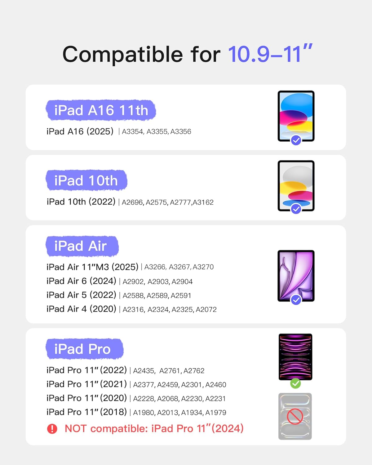 Thumbnail 1 de Inateck iPad 10th Generation keyboard case 11-inch