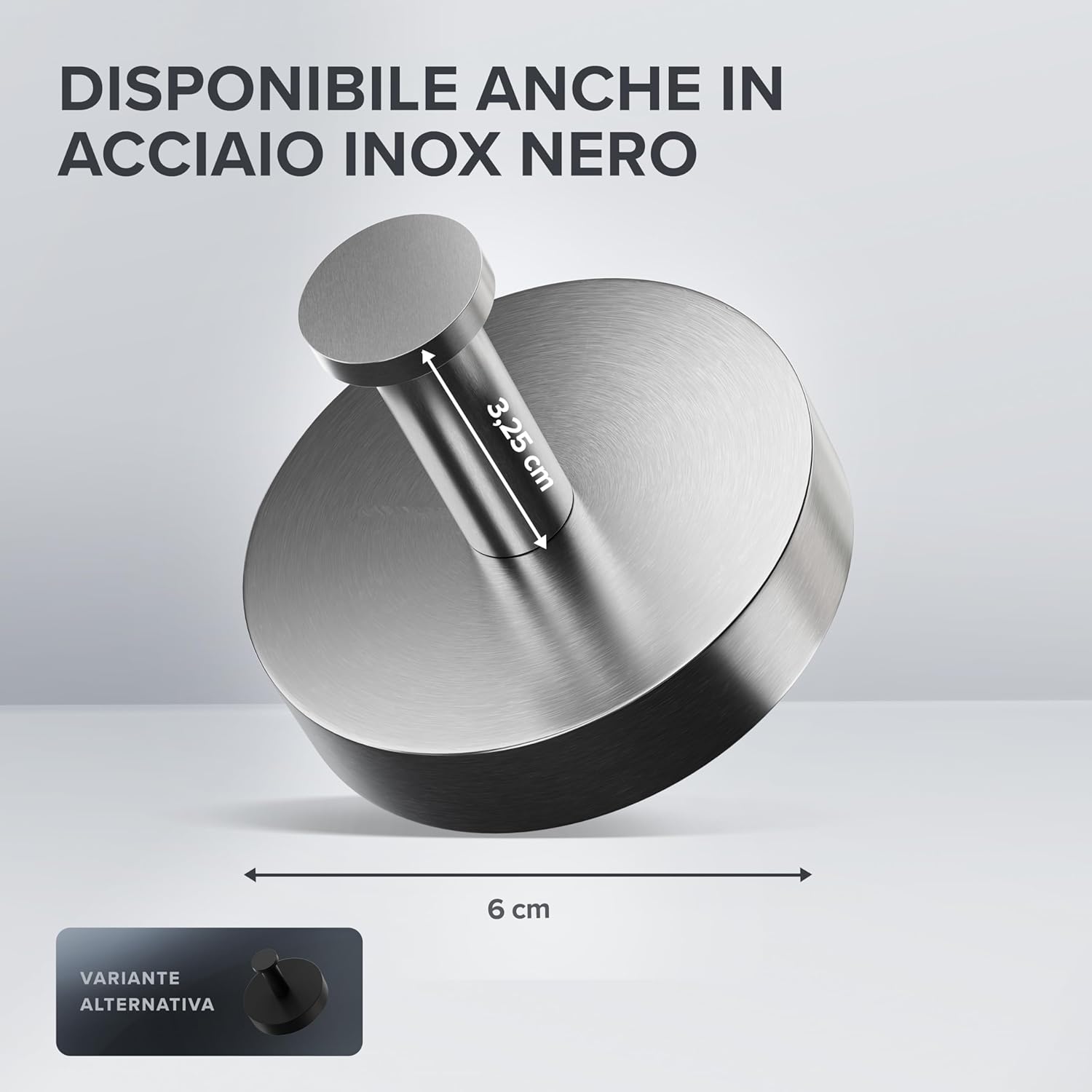 Thumbnail 5 de Ovimar Gancio per Doccia/Termosifone Strib – Set da 2 in acciaio inox argentato