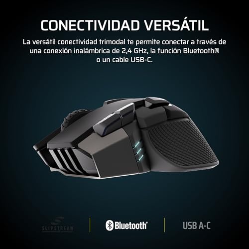 Thumbnail 4 de Corsair IRONCLAW Wireless SE (2026) ratón gaming inalámbrico para manos grandes, sensor 26.000 PPP y 10 botones programables