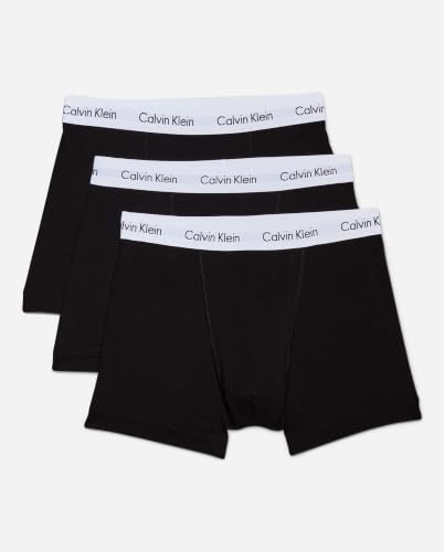 Thumbnail 7 de Calvin Klein Uomo Boxer Confezione da 3 a Vita Media, Nero – CK Cotton Stretch