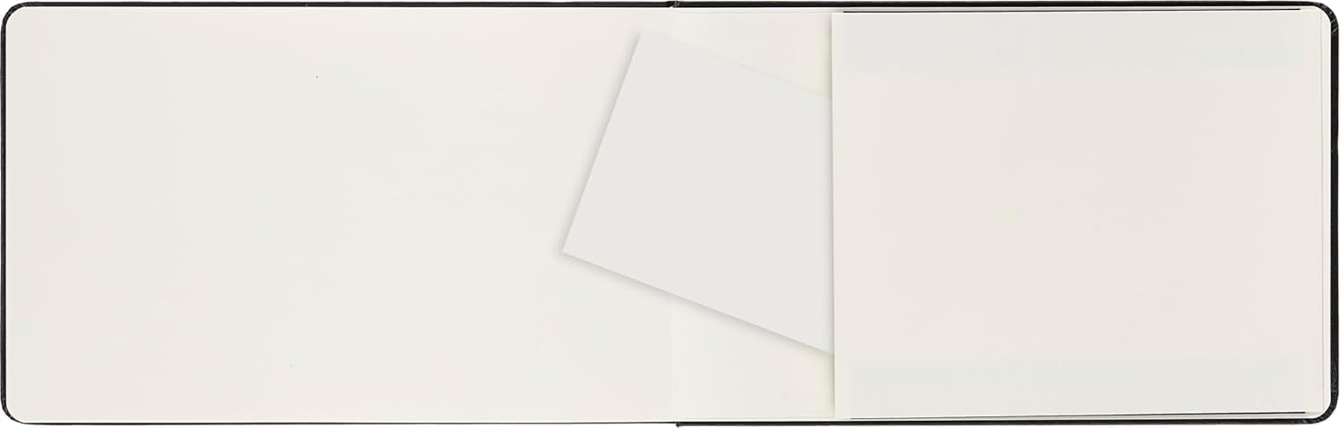 Detalle de Moleskine Art Collection Aquarell-Album, 13 x 21 cm, 72 Seiten, Hardcover, schwarz