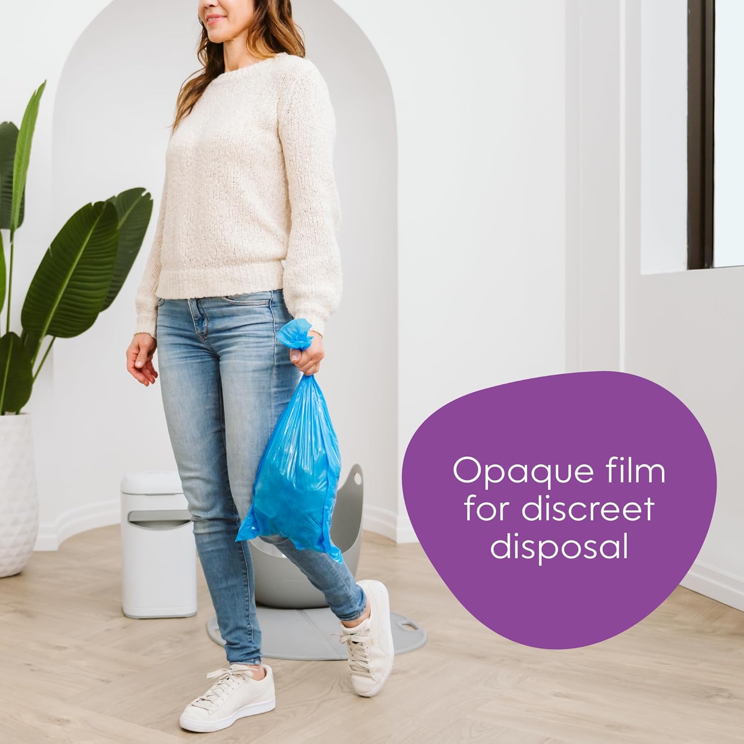 Thumbnail 6 de Litter Genie Lot de 24 sacs à recharge Easy Roll anti-odeurs (jusqu’à 6 mois) – technologie barrière