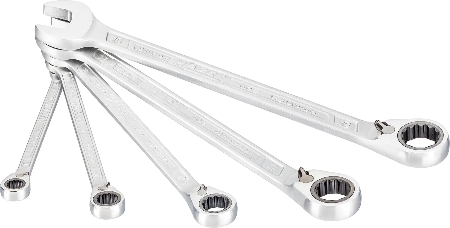 Detalle de HAZET 606/5 ギアレンチセット 5本組・72枚ギア・8〜19mm