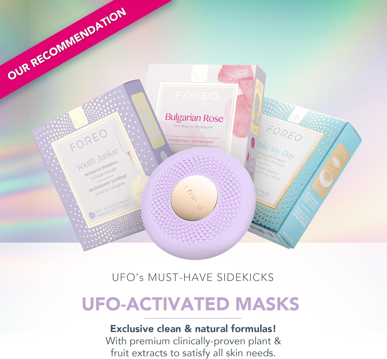 Thumbnail 3 de Foreo UFO 3 Go: dispositivo da viaggio per maschera viso antirughe, termoterapia, luce rossa e LED a spettro completo