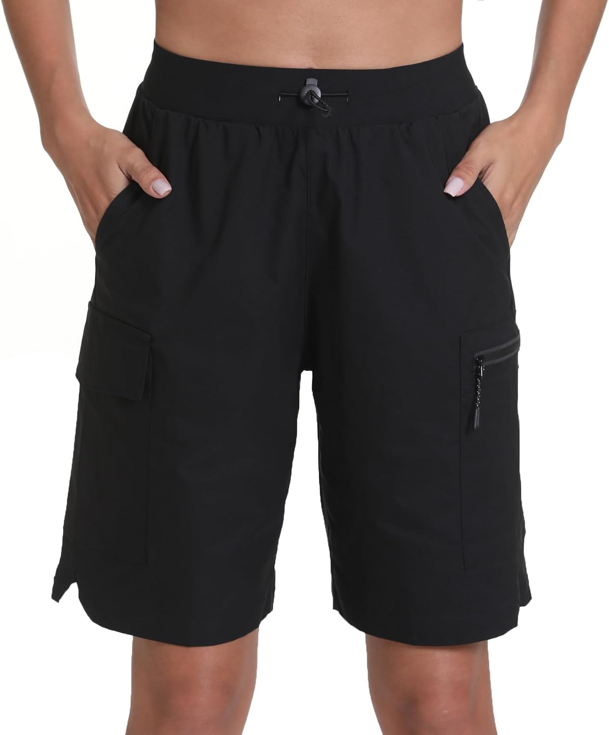 Detalle de zsenoxaxi Women's Hiking Cargo Shorts: Lightweight, Quick-Dry, and Ready for Outdoor Adventures