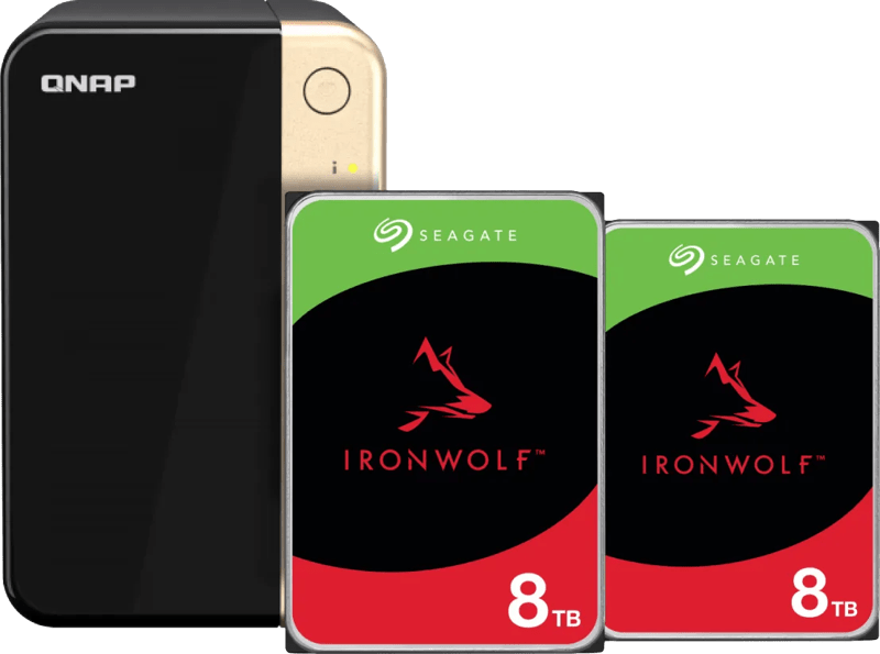 QNAP TS‑264‑8G mit 16 TB Speicher 📺