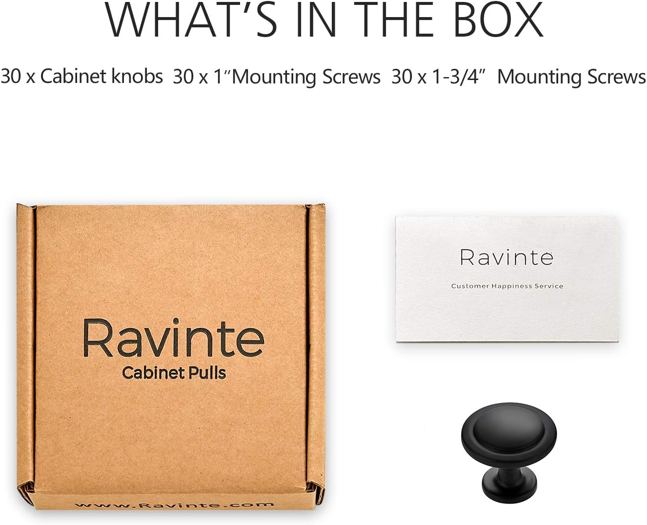 Thumbnail 6 de Ravinte Cabinet Knobs, 30-Pack