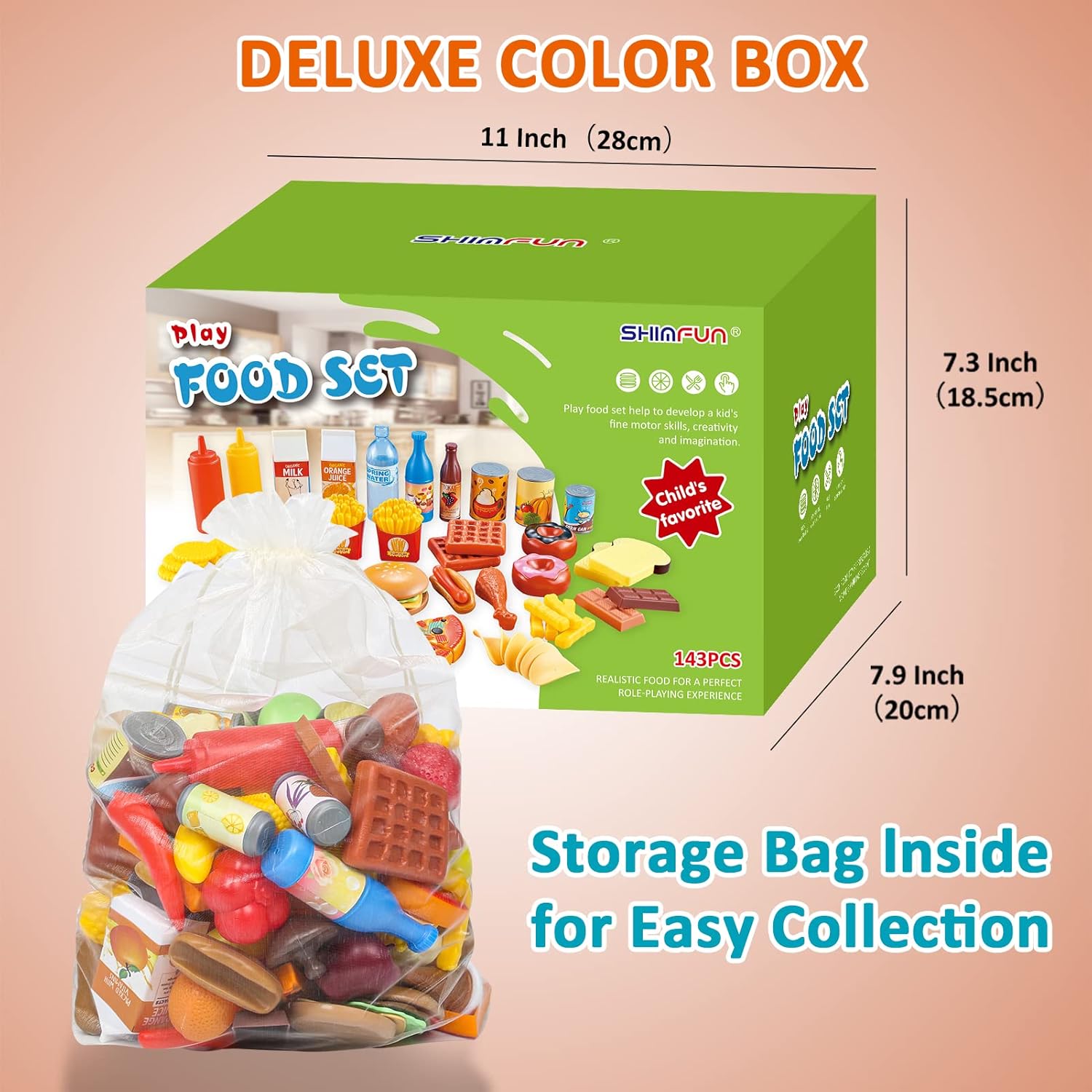 Thumbnail 5 de Shimfun 143 Piece Play Food Set for Toddlers 🍽