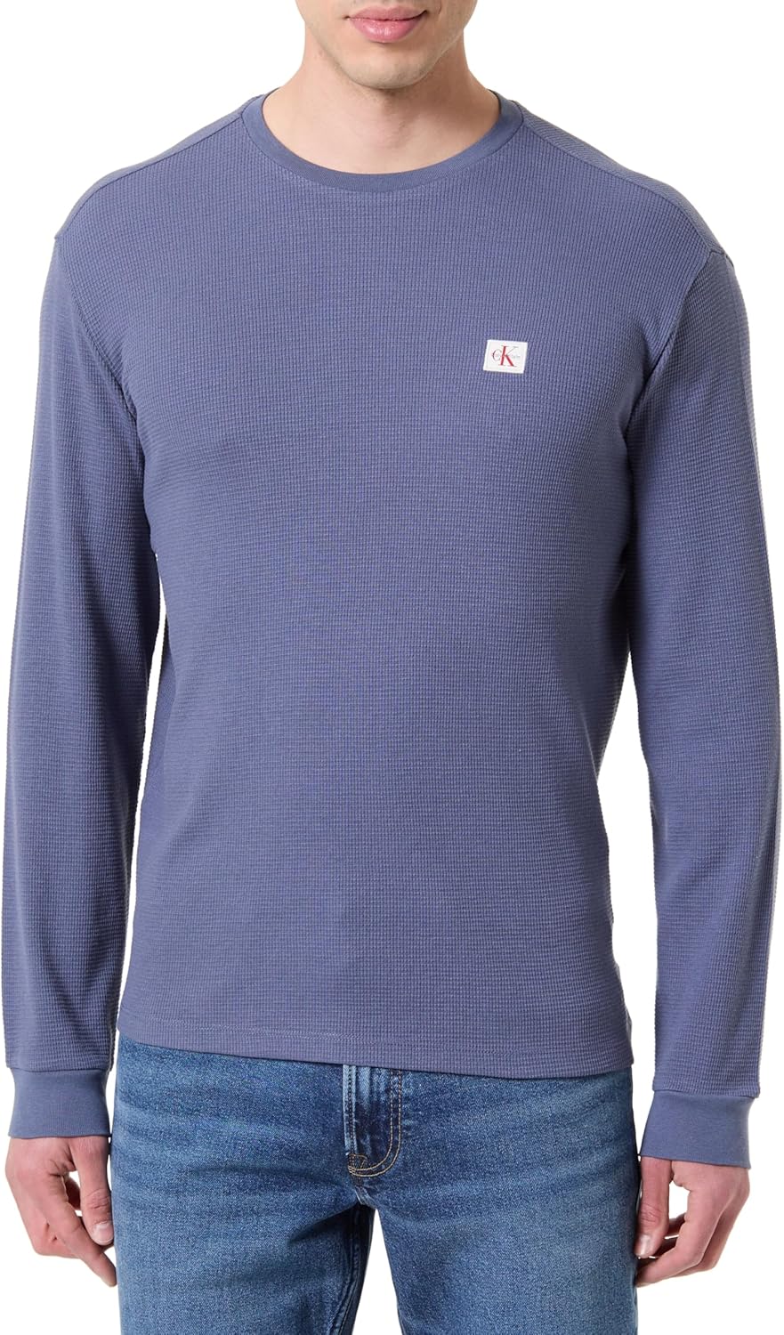 Thumbnail 1 de Calvin Klein Uomo Maglietta Maniche Corte Waffle Badge Tee con Scollo Rotondo