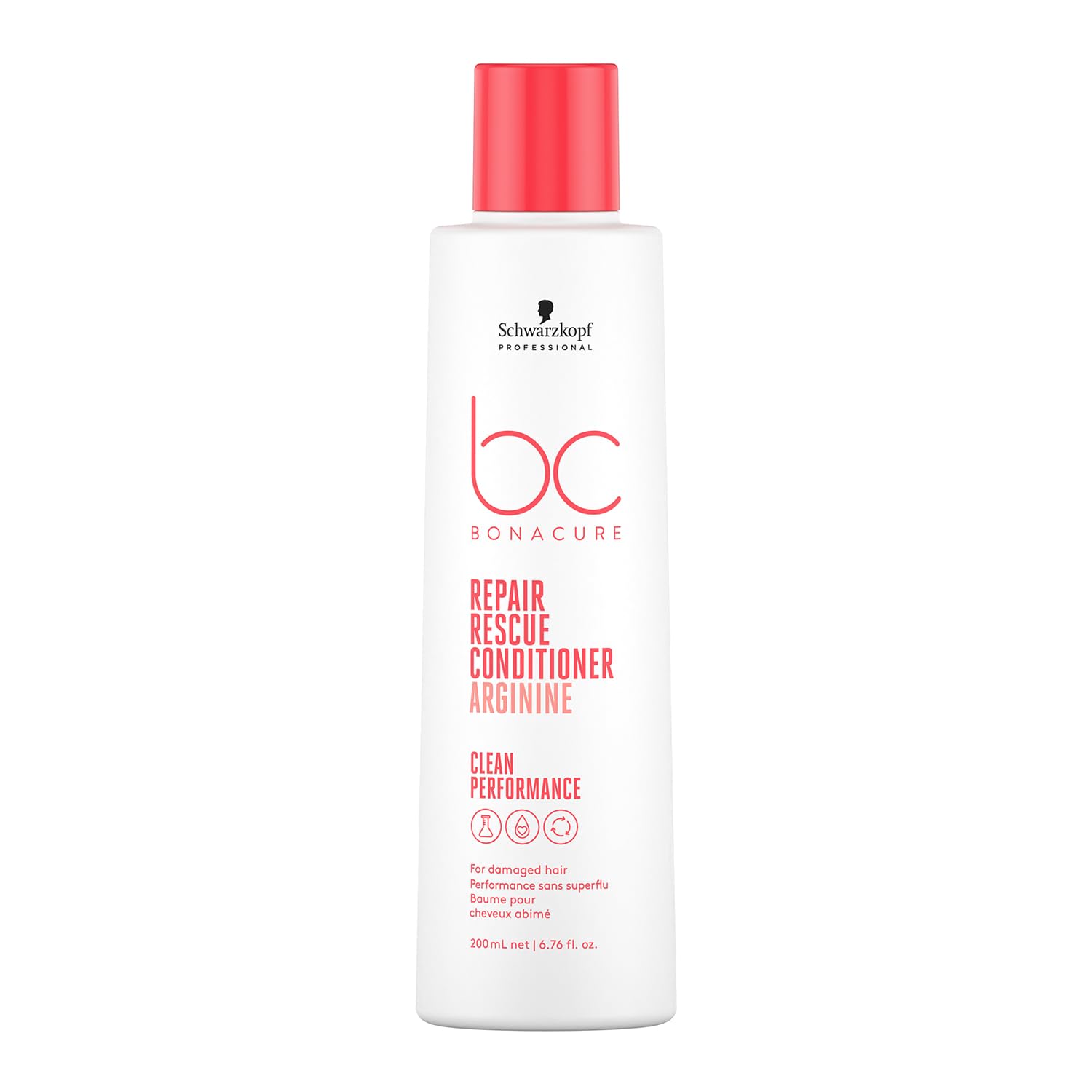 Detalle de Schwarzkopf Professional Bonacure Repair Rescue Conditioner für strapaziertes Haar – veganer Komplex mit Arginin, 200 ml