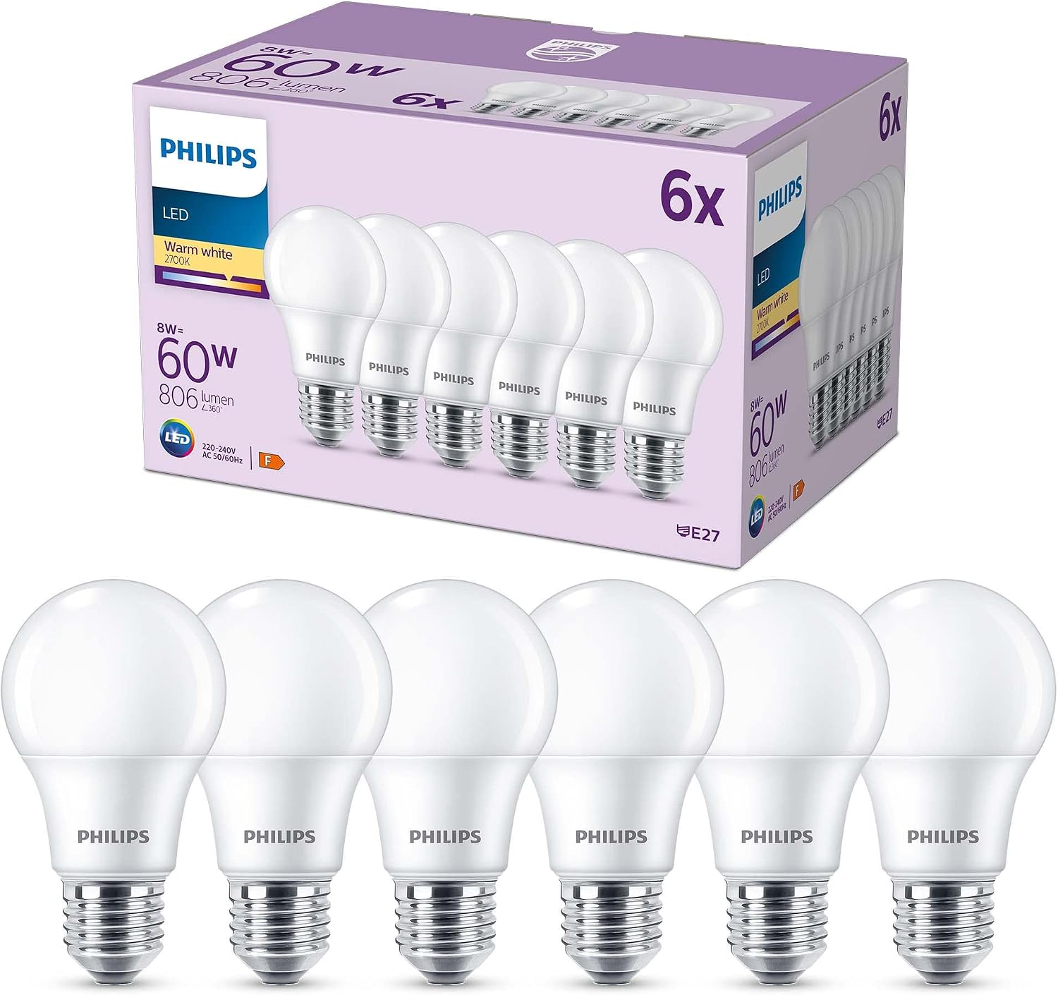 Thumbnail 6 de Philips - Pack de 3 Bombillas LED A60 13W 🌟