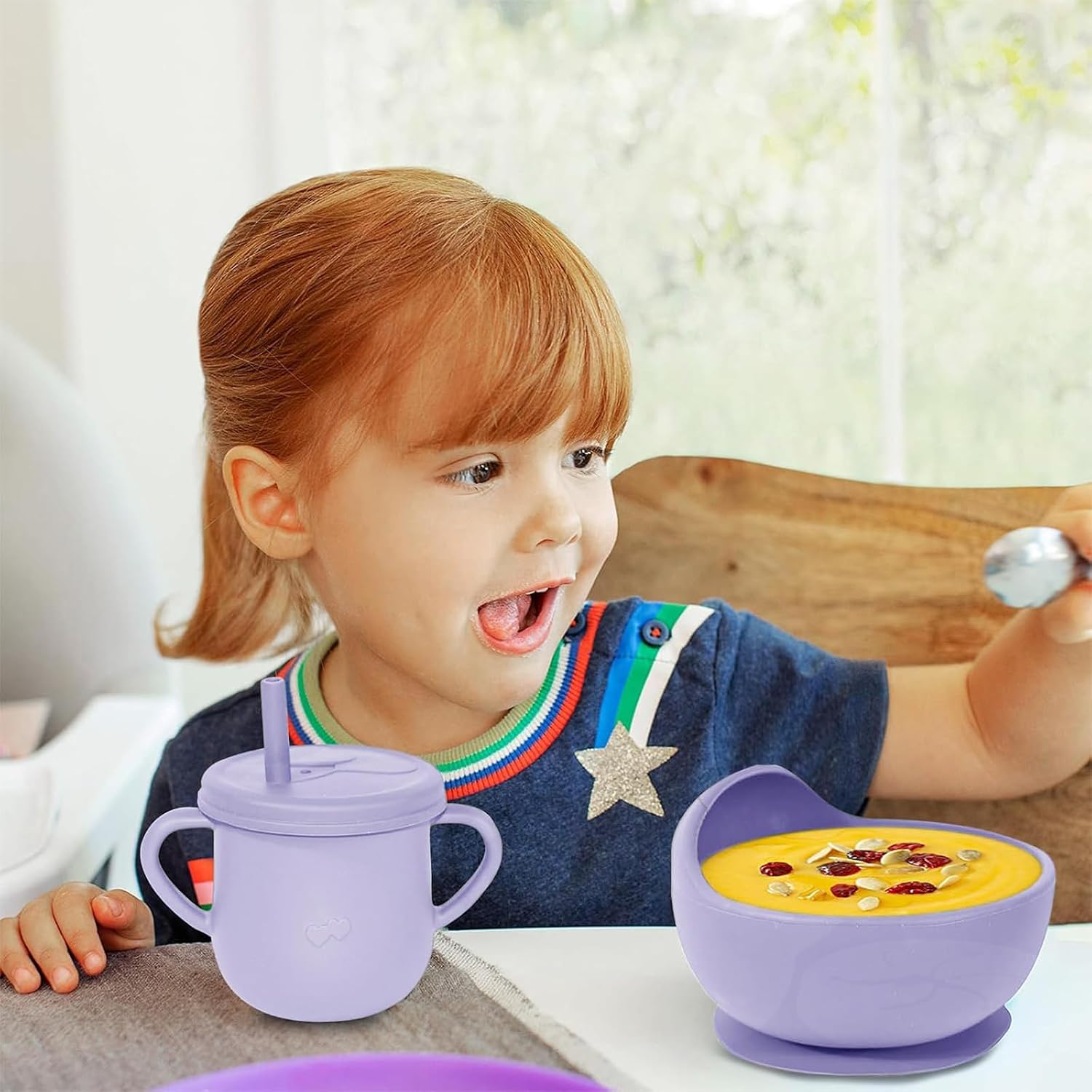 Thumbnail 6 de Dormlony Silicone Baby Feeding Set, 9-Piece