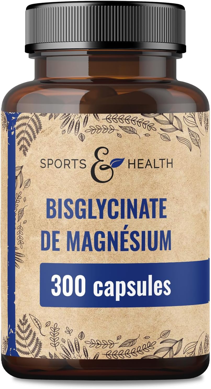 Detalle de Magnésium Bisglycinate Gélules – 300 Gélules hautement dosées, 400 mg par portion – Végan – production HACCP en Allemagne
