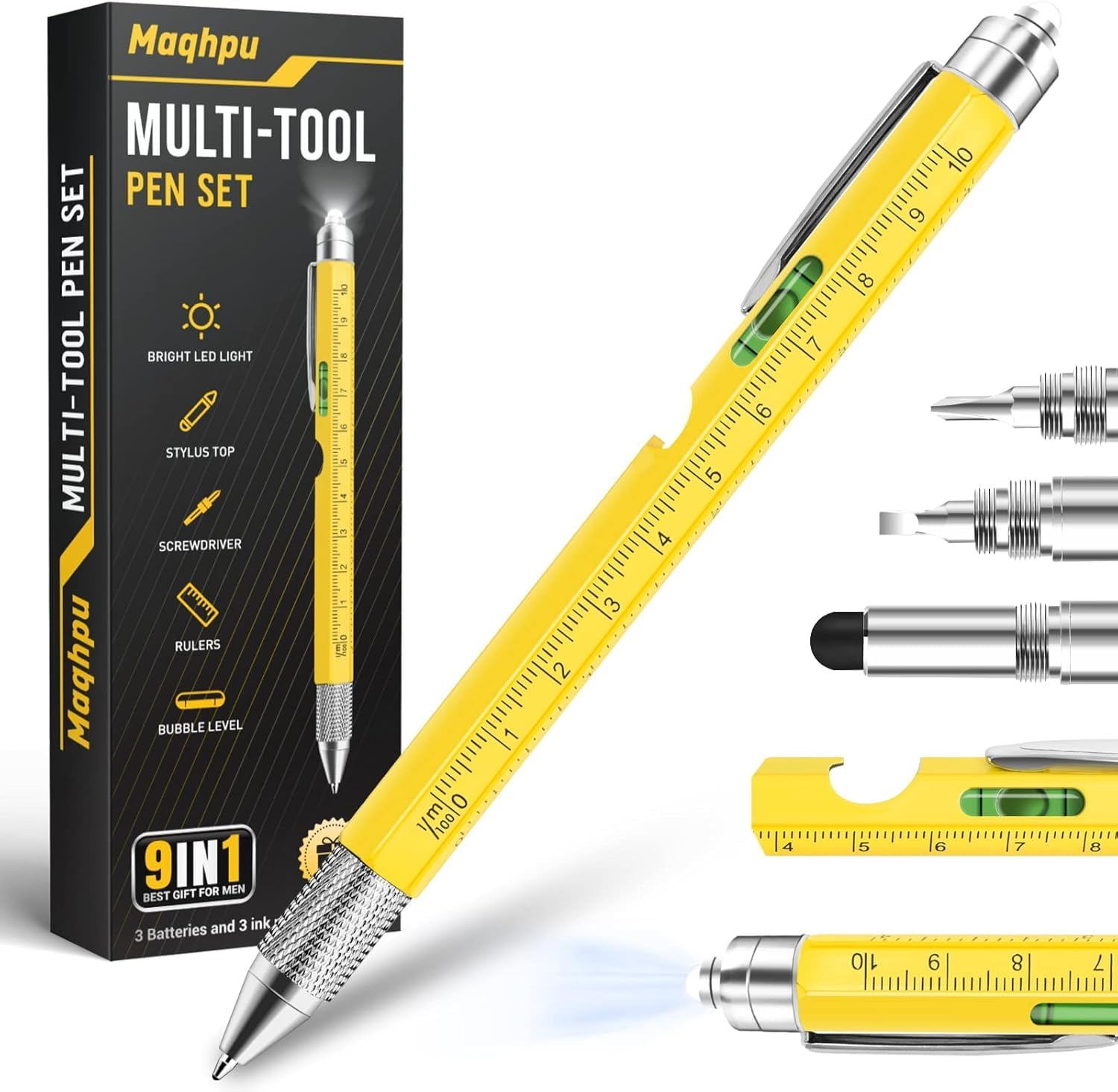 Maqhpu Stylo multifonction 9 en 1 ✒️