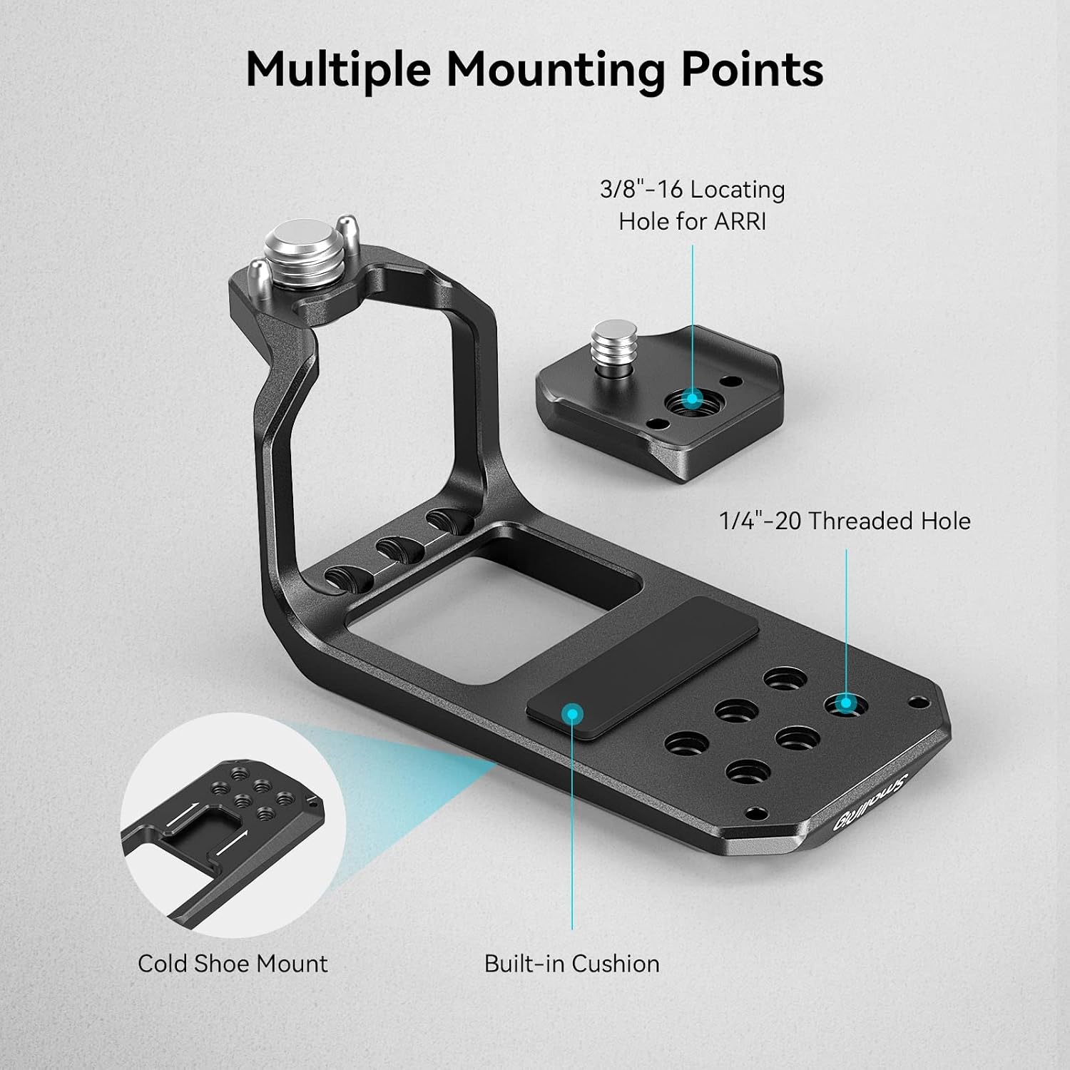 Detalle 2 de SMALLRIG MD3990 Plaque supérieure 65 g