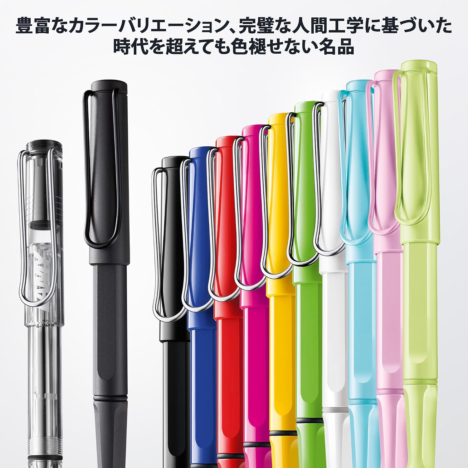 Thumbnail 6 de LAMY safari ホワイト ローラーボールペン 人間工学グリップ・ASA樹脂製、青インクM 63付属