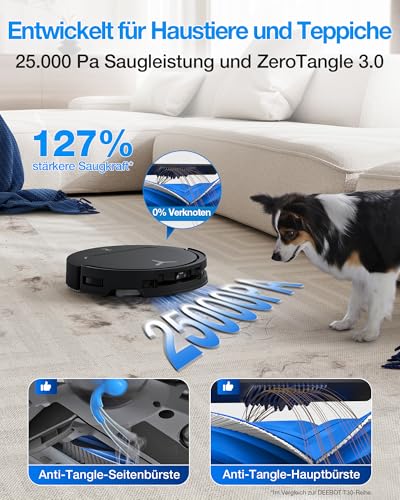 Detalle 2 de ECOVACS Deebot T50 Omni Gen3 Saugroboter – starke Saugkraft, smarte Wartung inklusive Omni-Station