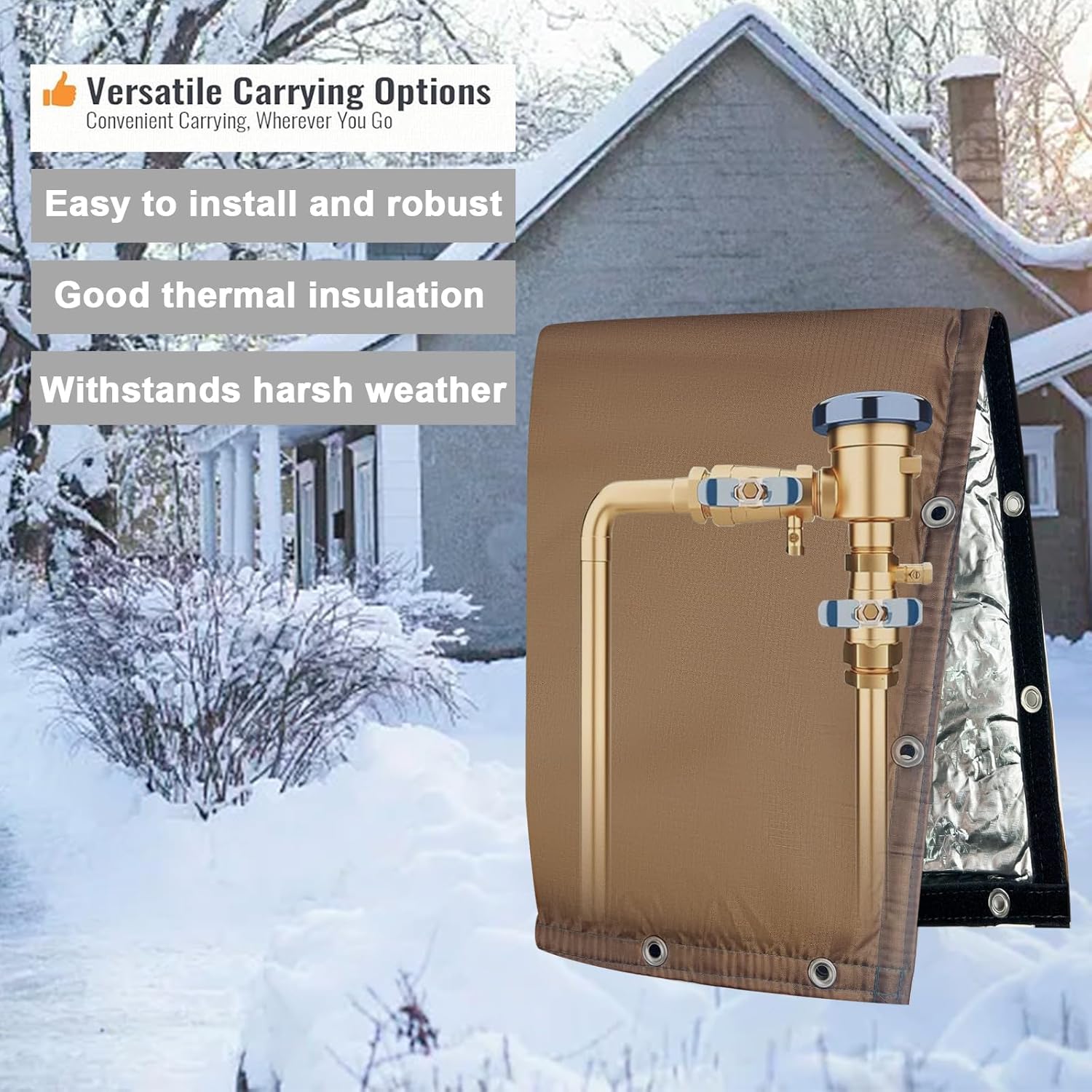 Detalle de Yehchi 6-Layer Insulated Pump Cover for Backflow Preventer (5°F)