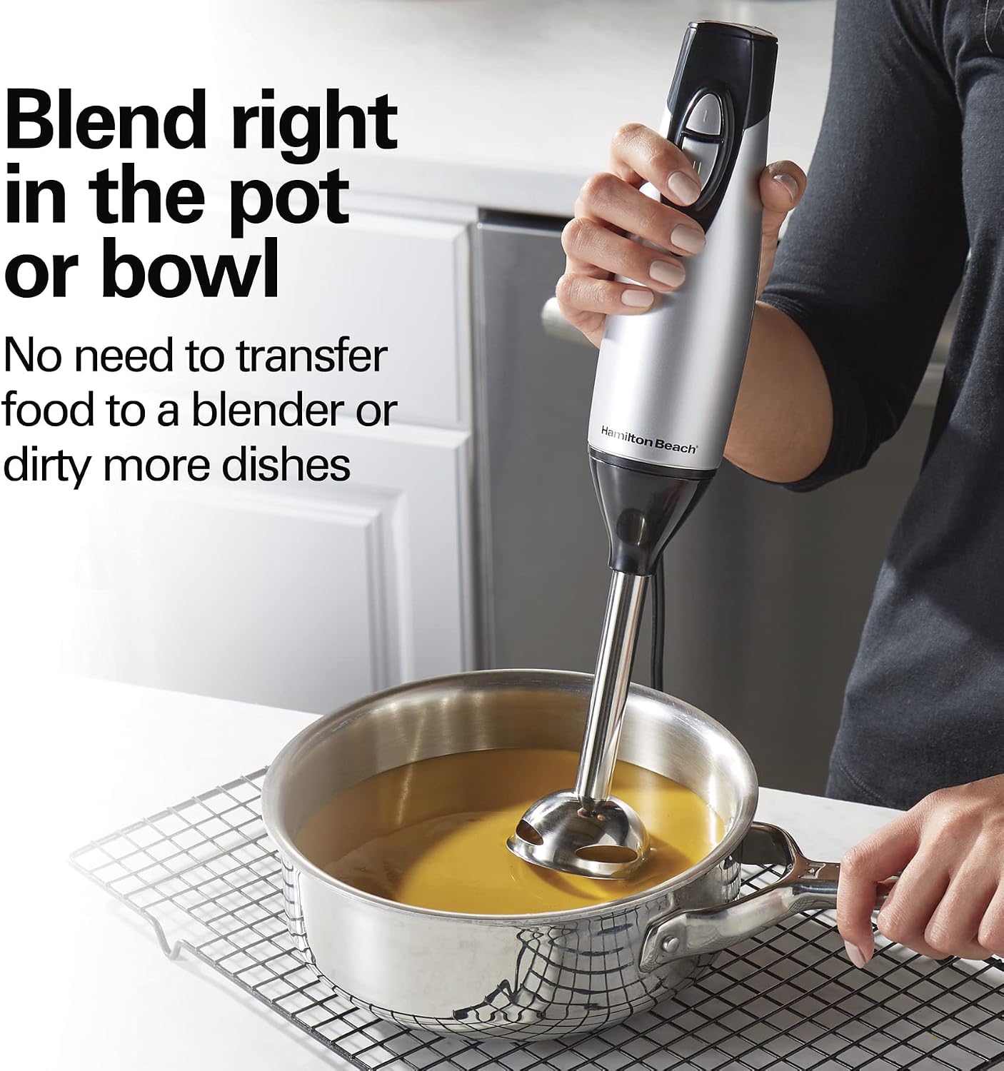 Detalle de Hamilton Beach Immersion Blender 225 Watts