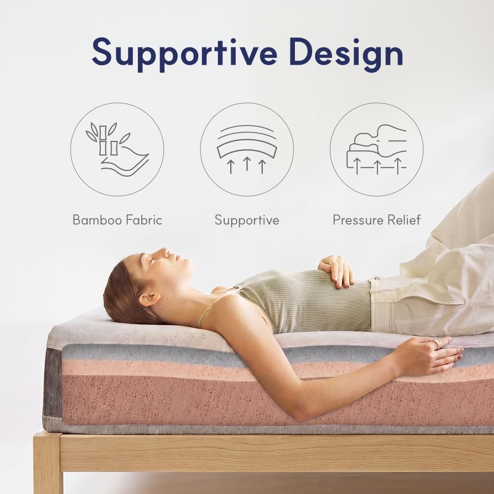 Thumbnail 3 de LIFEMENT E-MT-MEM-12-F-03 12-Inch Full Memory Foam Mattress