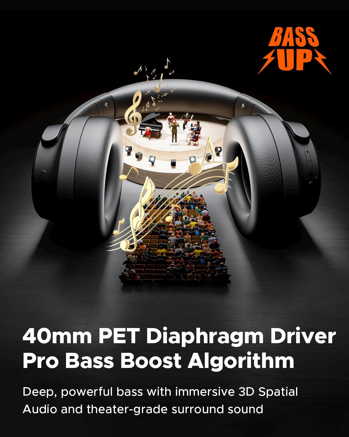 Detalle de Truefree HF10 ANC Wireless Headphones 125h