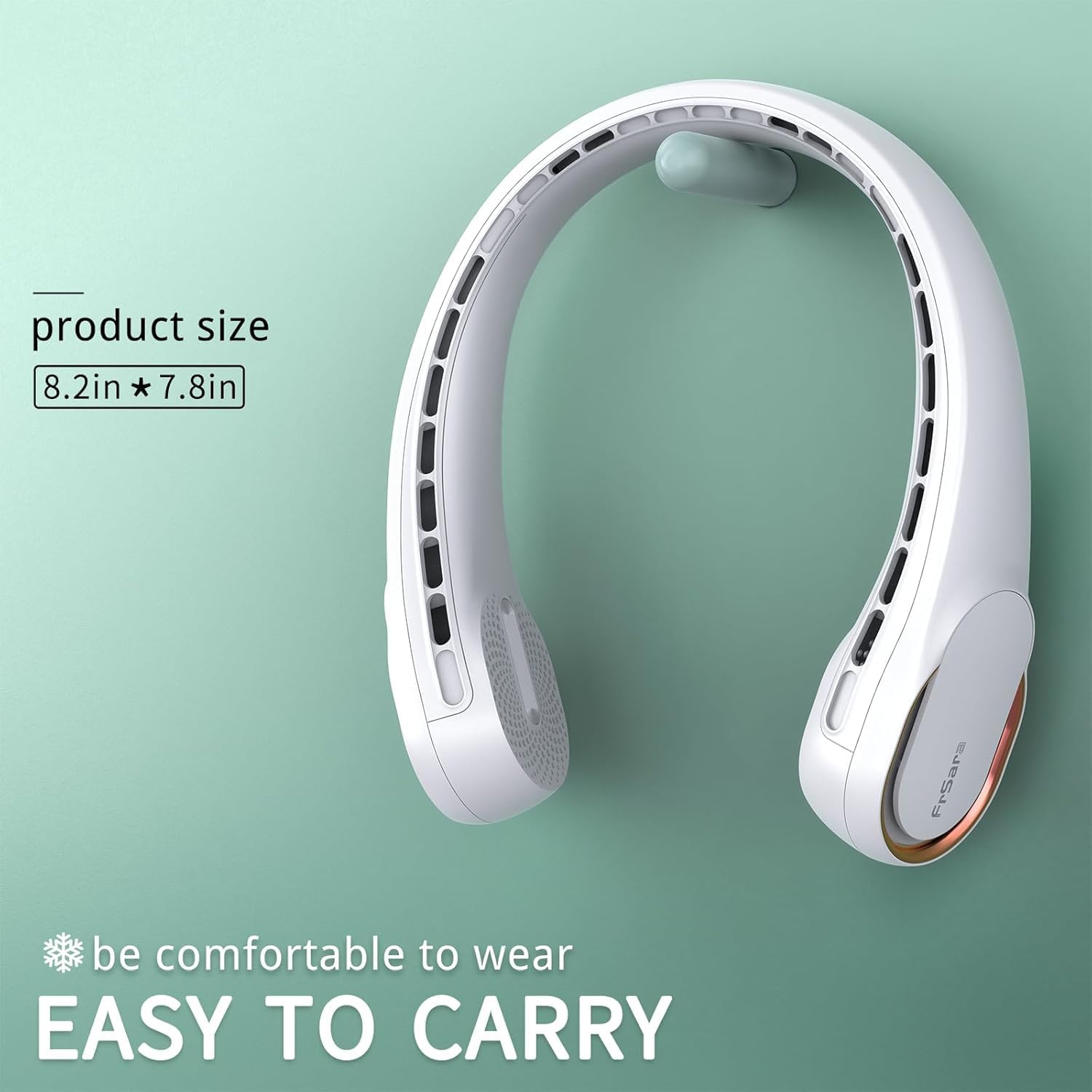Thumbnail 2 de FrSara Neck Fan: Portable Personal Fan with 360° Cooling and 4000mAh Battery