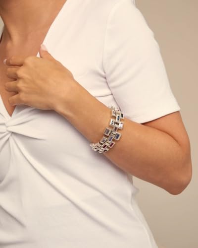 Detalle 2 de UNO de 50 Pulsera Colección Euphoria para Mujer — Plata 925, Talla M