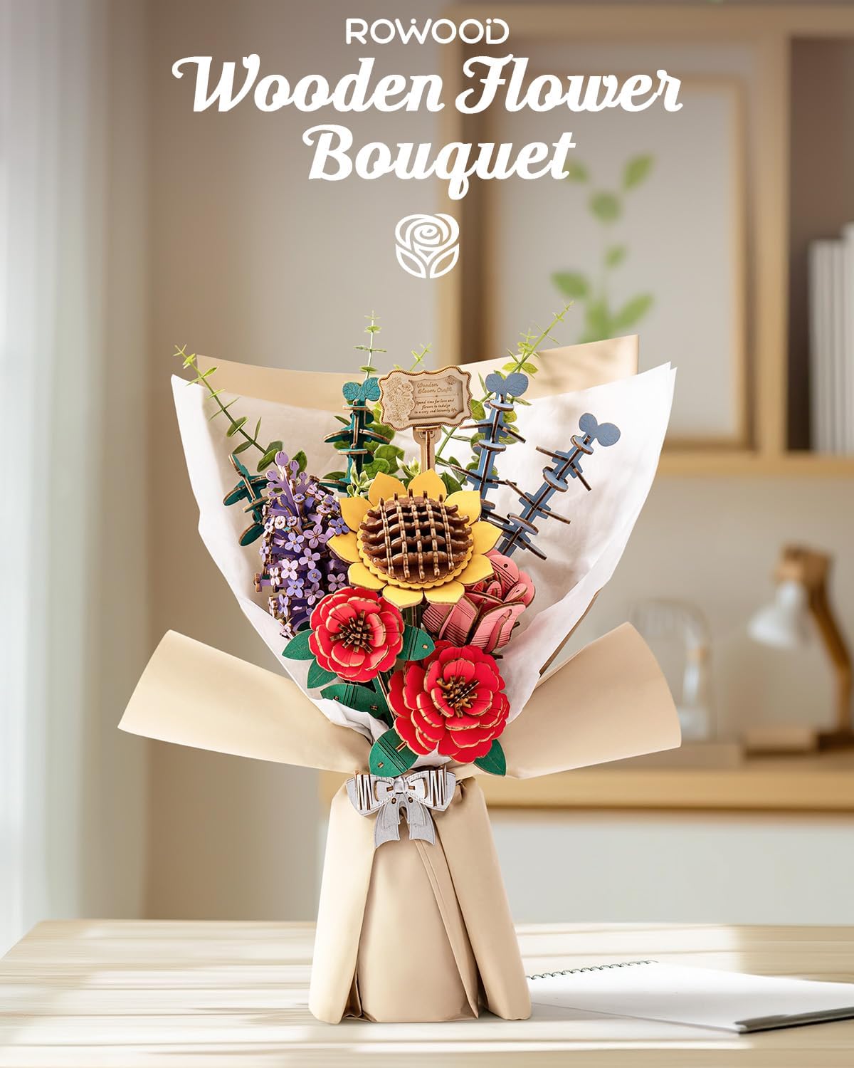 Thumbnail 1 de Rowood TW01H Wooden Flower Bouquet Kit