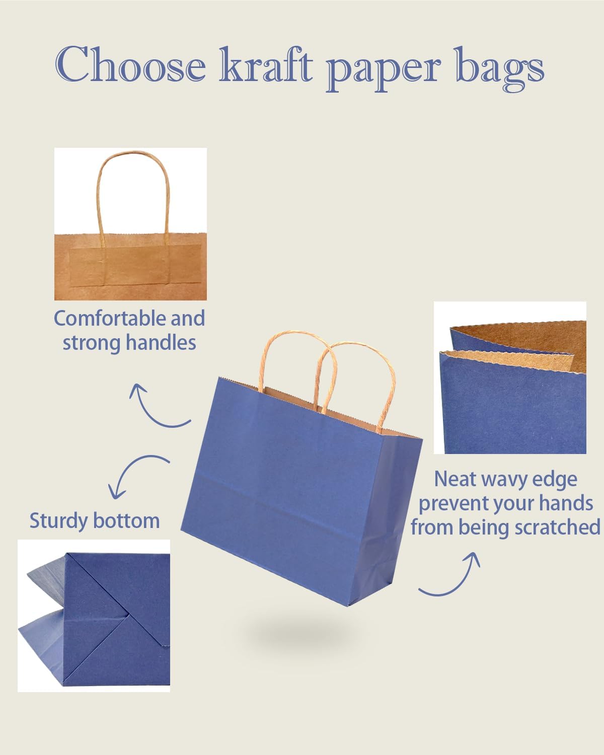 Thumbnail 2 de Gcardist 60PCS Gift Paper Bags 32x25x11cm Large with Handles – Colourful Bulk Gift Bags for Parties
