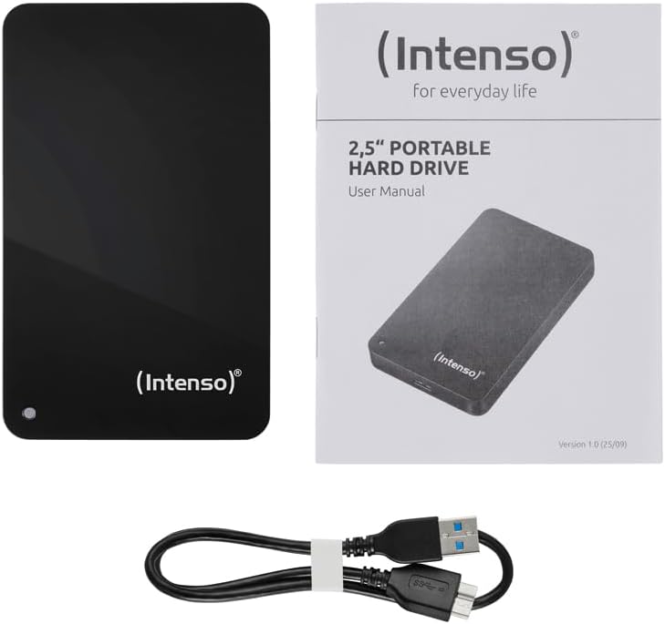 Detalle 1 de Intenso 6021530 Memory Case – dysk zewnętrzny 500 GB, USB 3.0, 2,5 cala