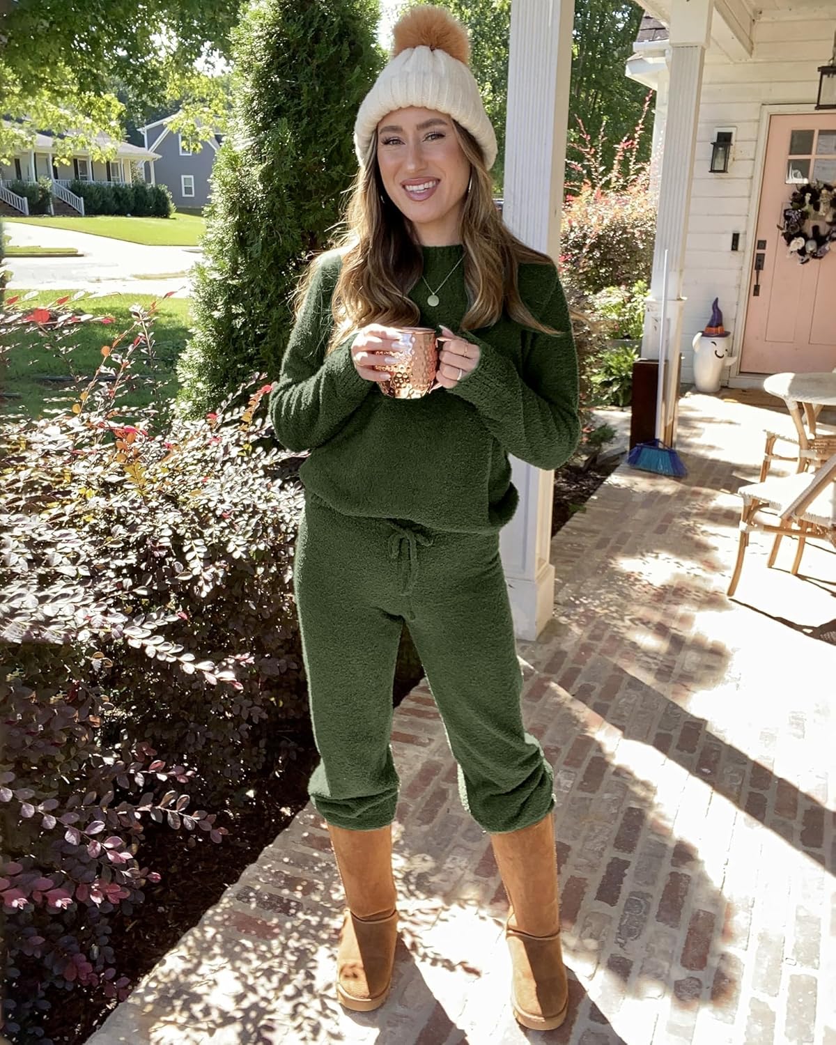 Thumbnail 5 de Luvamia Women's Casual Pajama Set fuzzy fleece loungewear