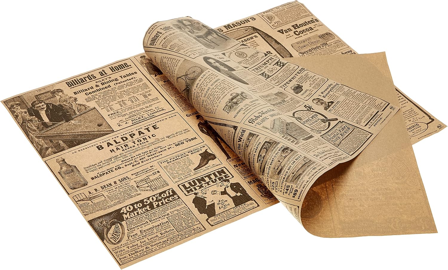 Detalle 2 de Garcia de Pou 106.12 gerecyclede papieren placemats, 31 x 43 cm, 500 stuks
