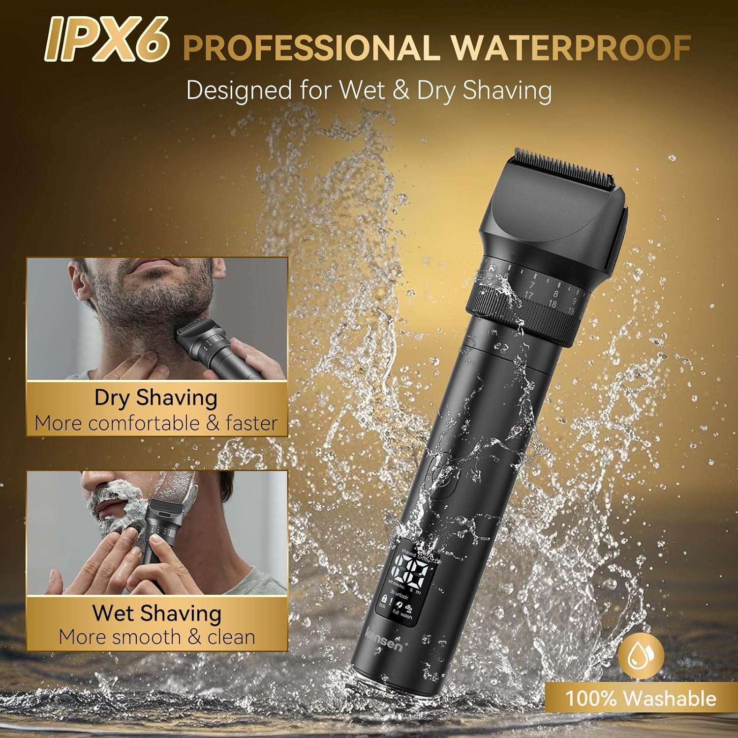 Thumbnail 3 de Beard Trimmer Men 42‑Setting 120min Battery