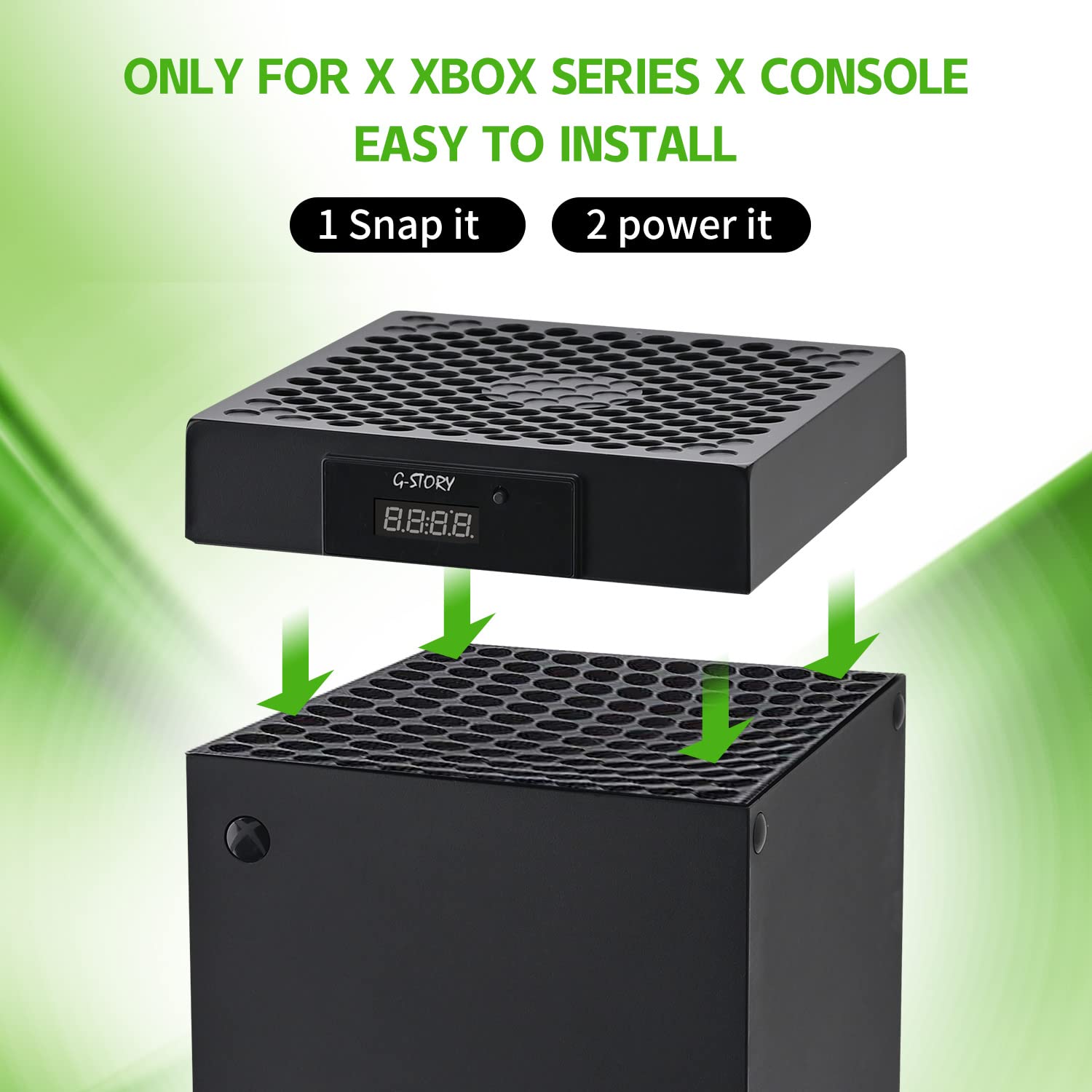 Thumbnail 6 de G-STORY 140mm Cooling Fan for Xbox Series X with Automatic Temperature Speed Control and RGB LED Display