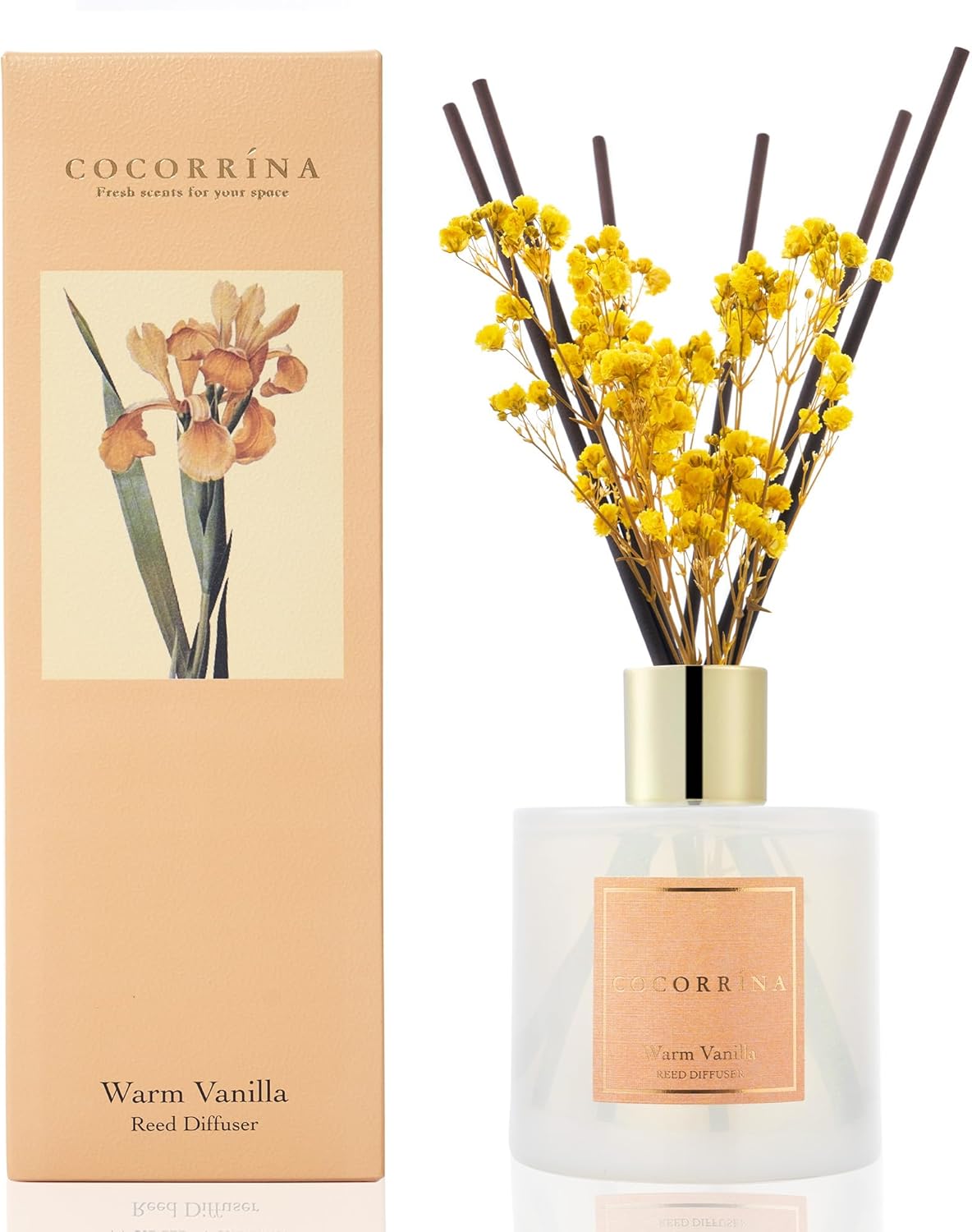 Thumbnail 1 de Cocorrína Warm Vanilla Reed Diffuser with 8 Sticks 🕯