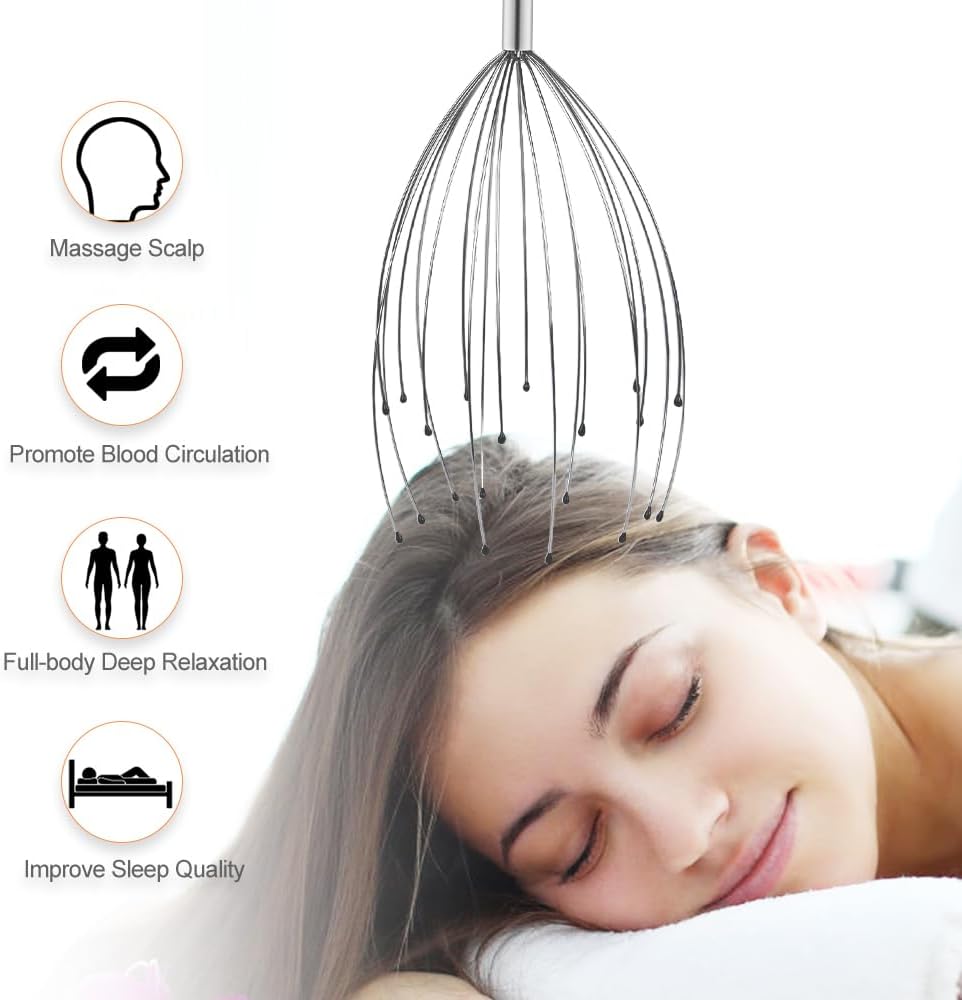 Detalle 2 de URAQT Massage per la Testa con 20 artigli in metallo