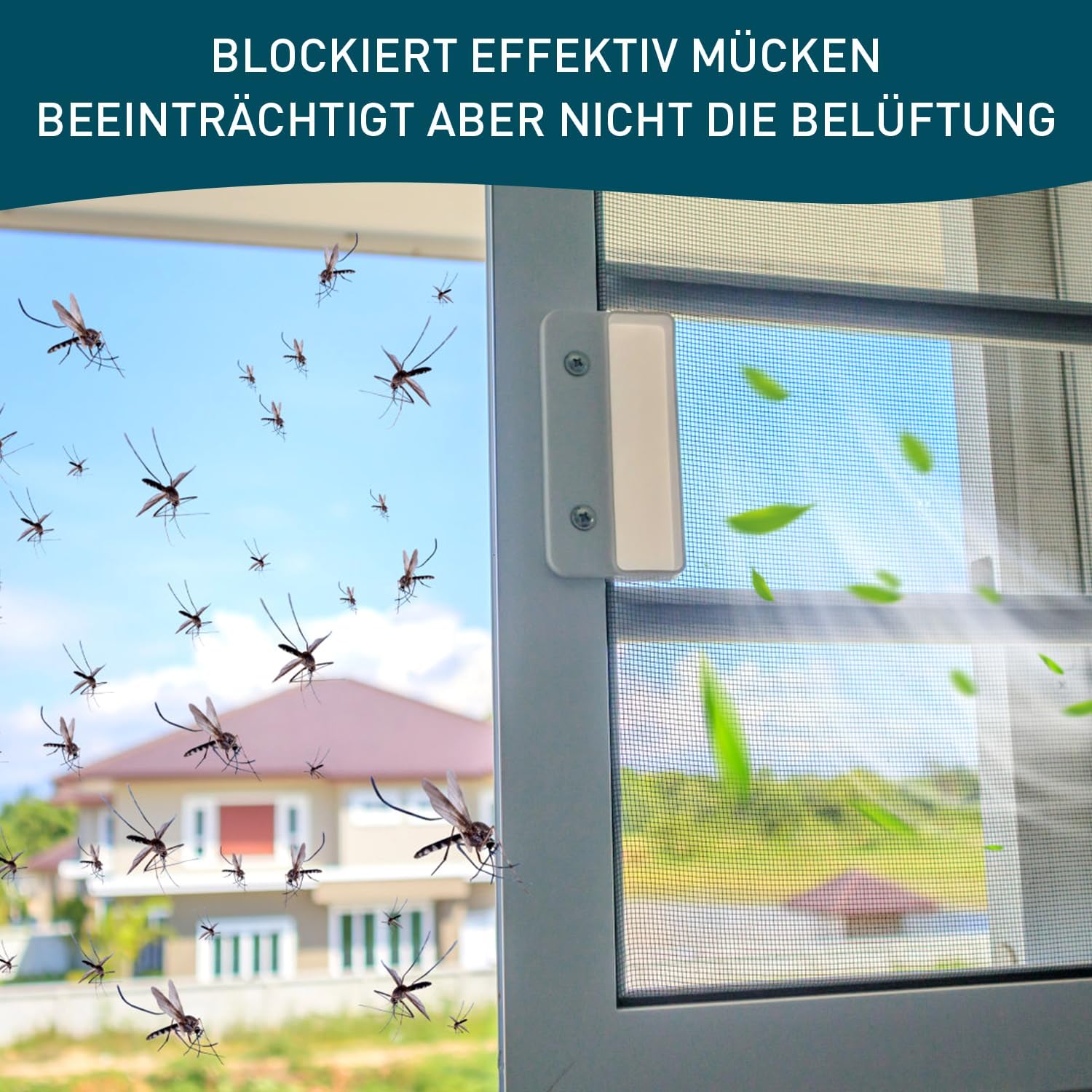 Thumbnail 3 de Rete Zanzariera in Fibra di Vetro per Porta Finestra 120x250 cm – Rotolo Grigio