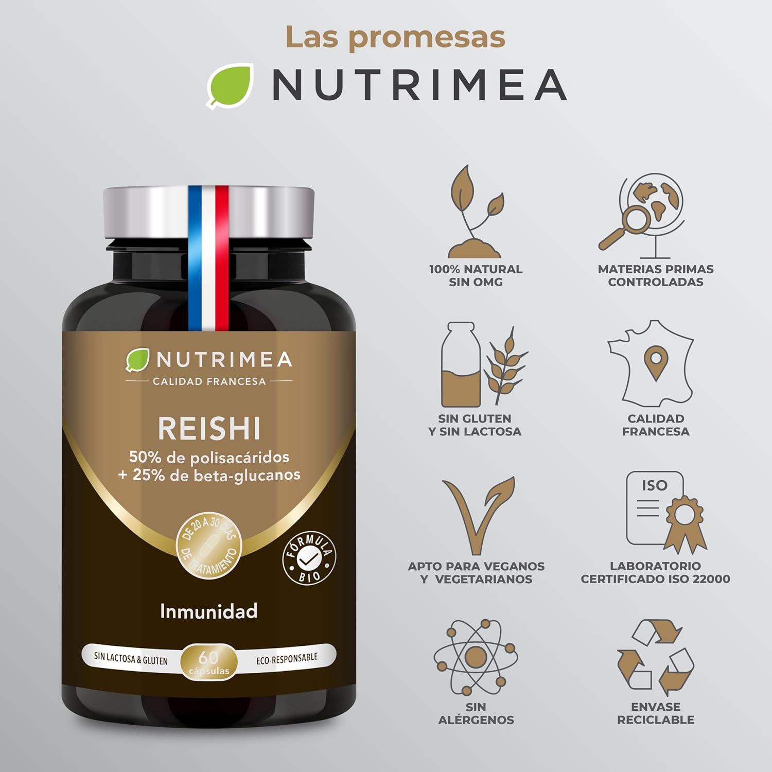 Thumbnail 6 de Nutrimea REISHI 6000 mg cápsulas veganas