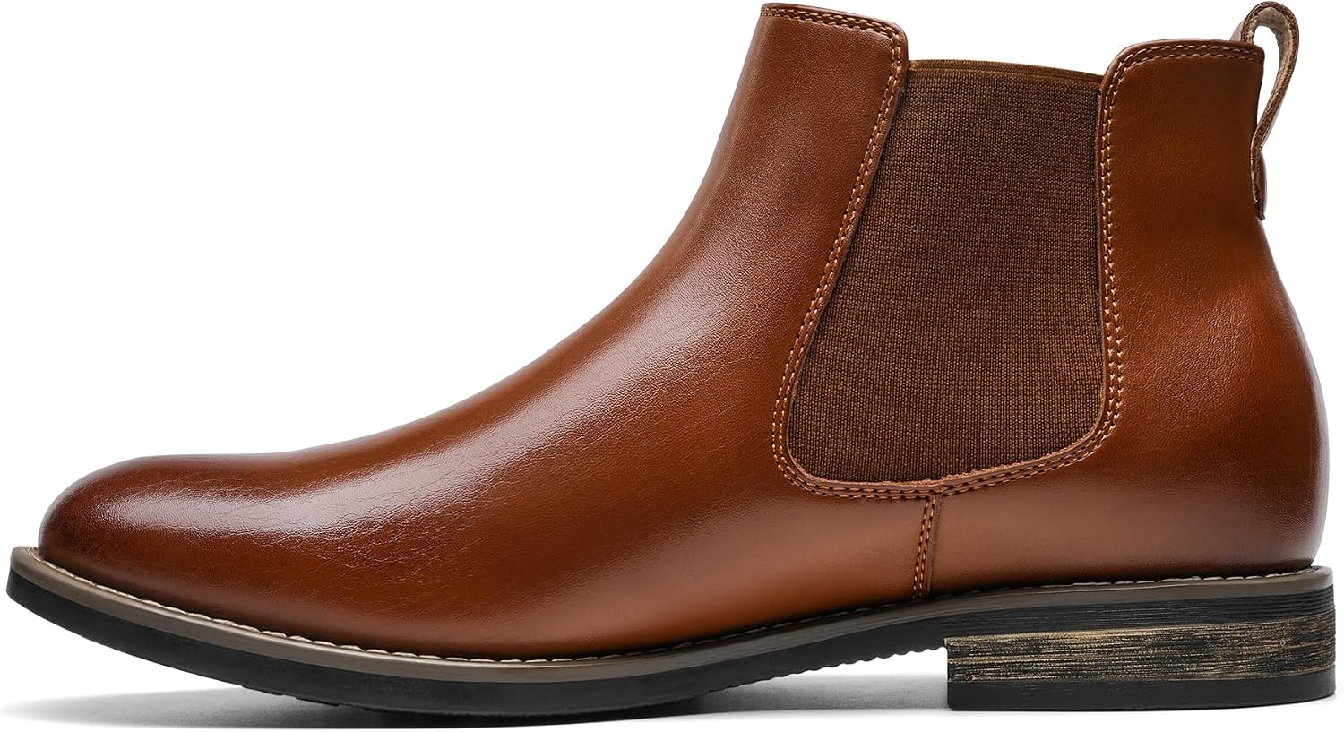 Detalle 2 de Bruno Marc Bottine Homme Cuir Chelsea Boots – confort léger et style soigné