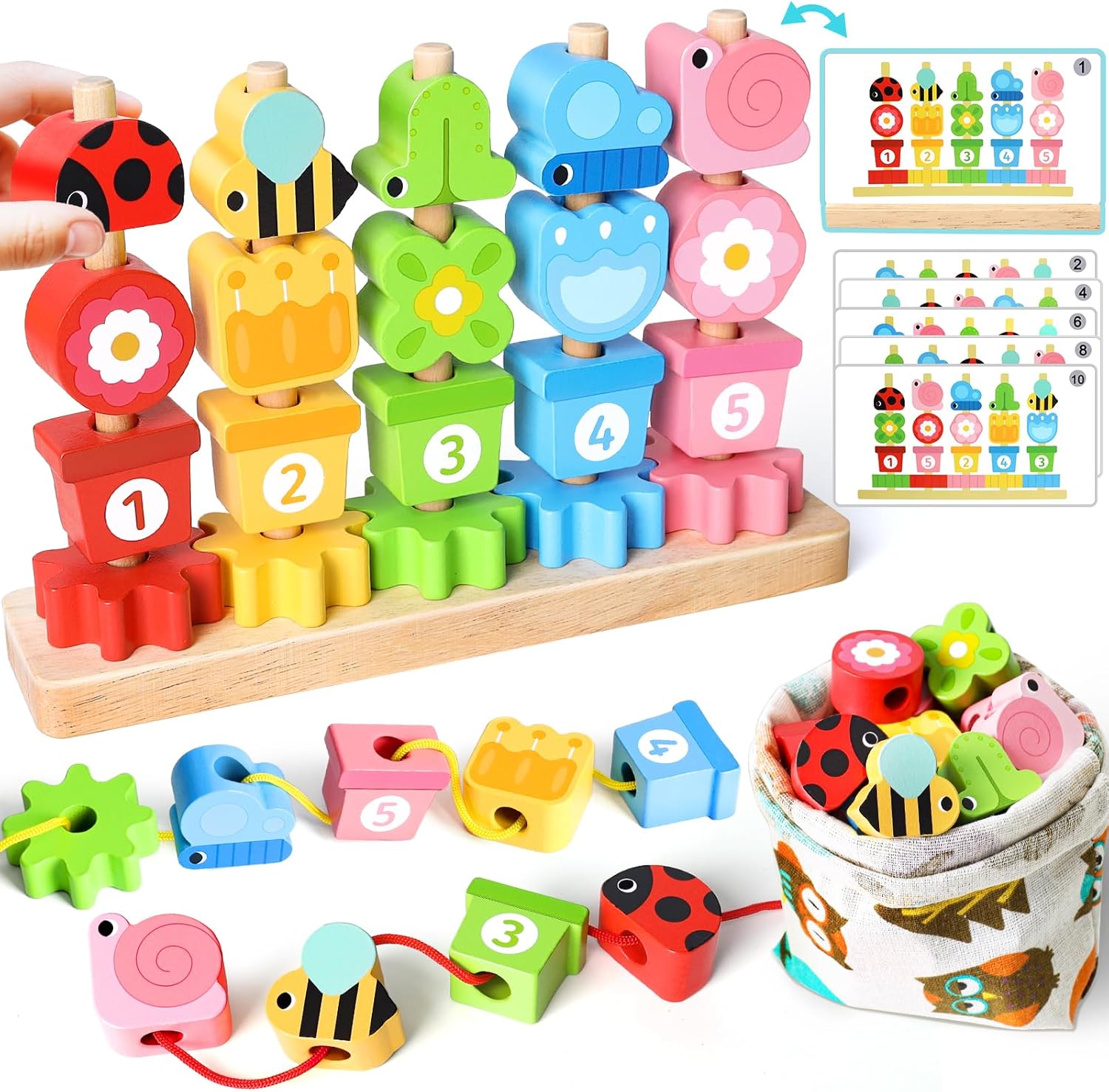 Detalle de Montessori Lernspielzeug ab 2 Jahren