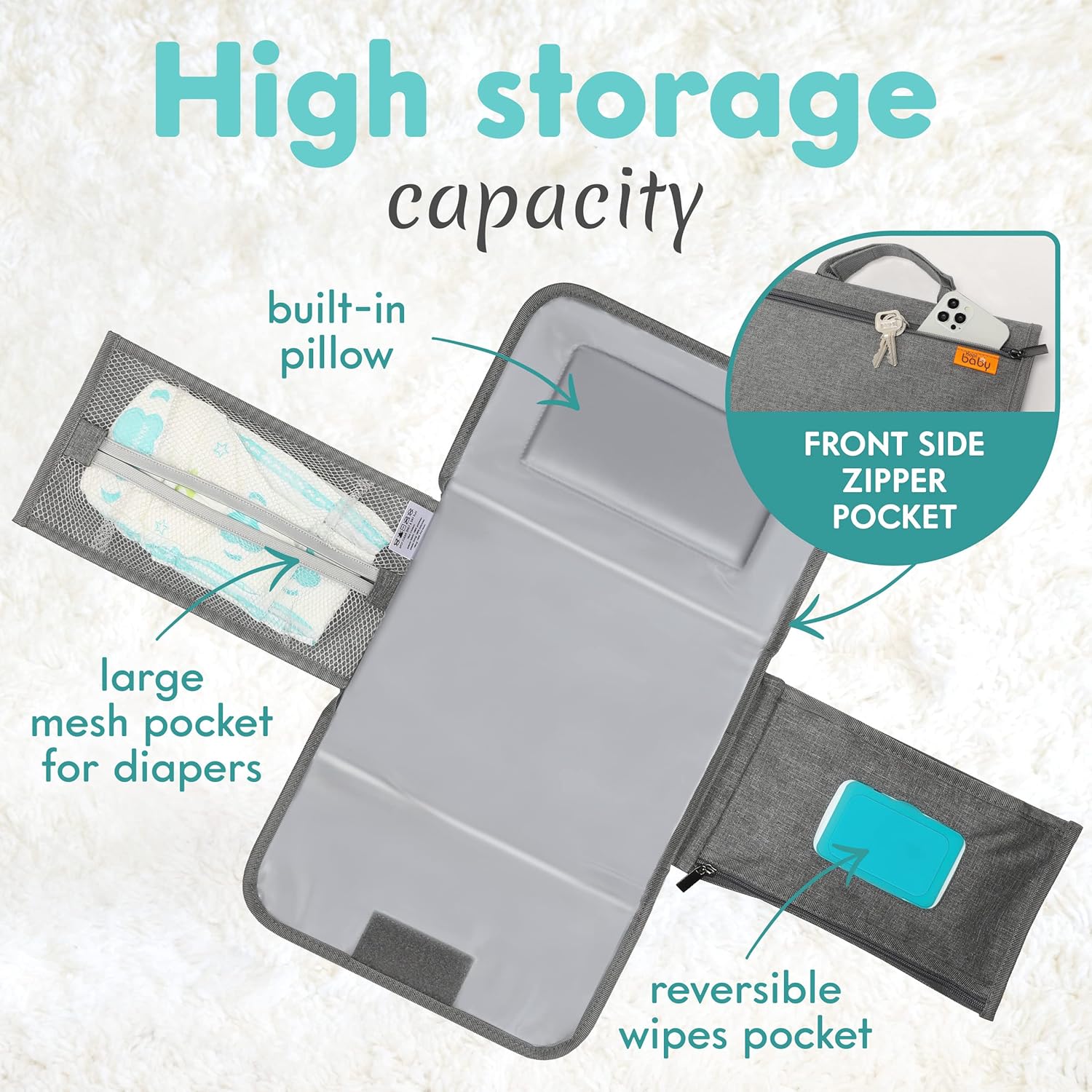 Thumbnail 1 de Kopi Baby Portable Diaper Changing Pad 2-in-1