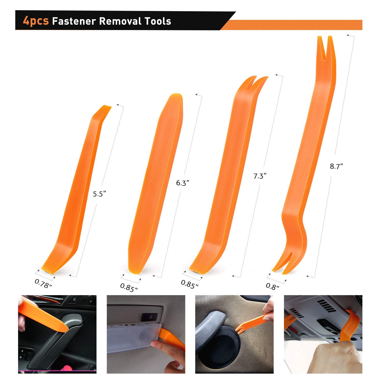 Thumbnail 4 de GOOACC 480PCS Bumper Retainer Clips with Fastener Remover Kit for Door Trim, Shields, and More