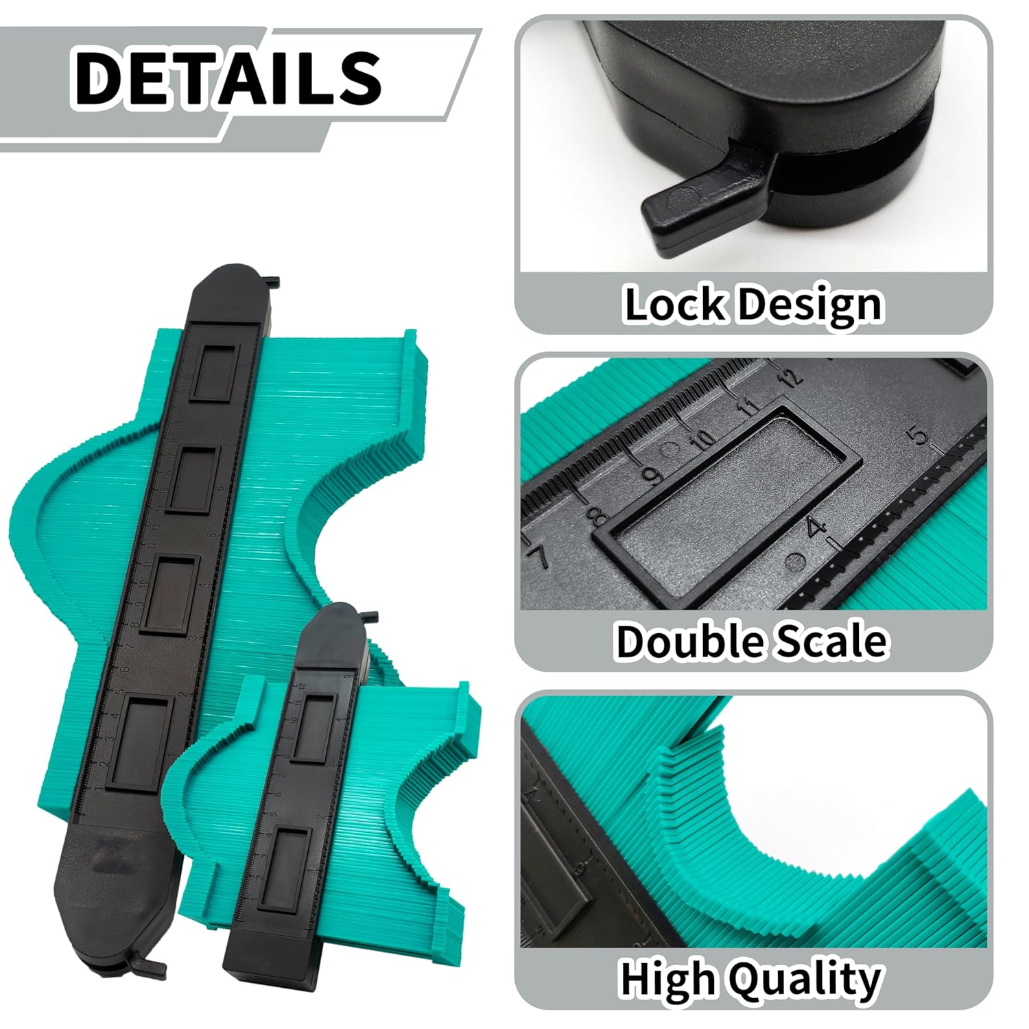Thumbnail 2 de Pro Green Contour Gauge 10in Dual Lock