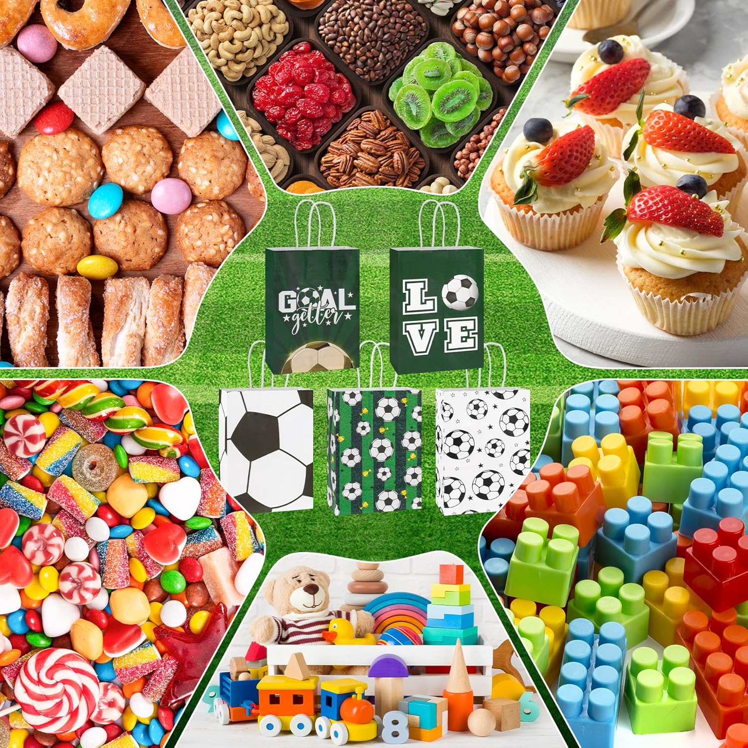 Thumbnail 5 de Fußball Party Taschen 10er Pack 🎁