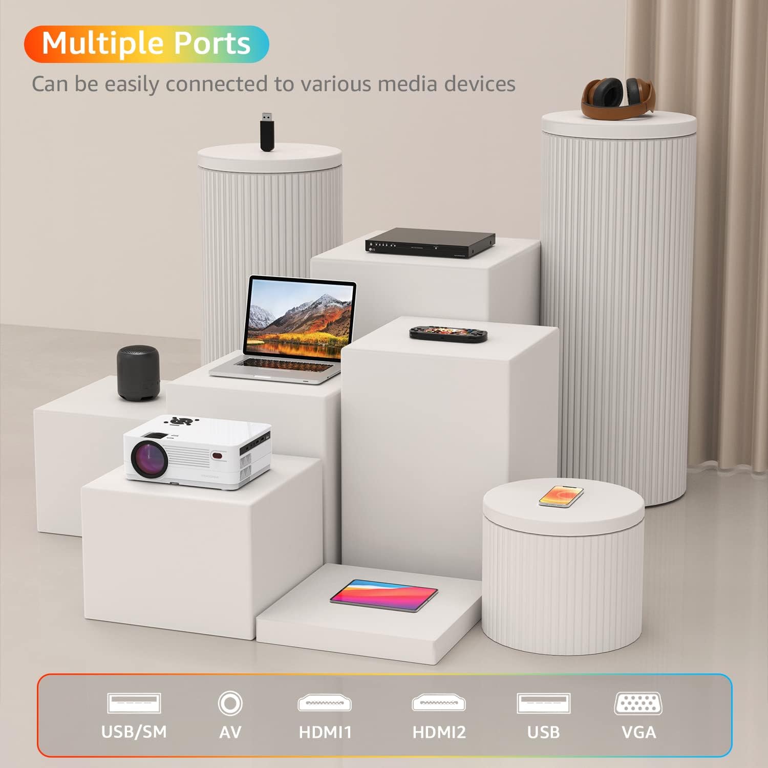 Detalle de Roconia 1080p projector