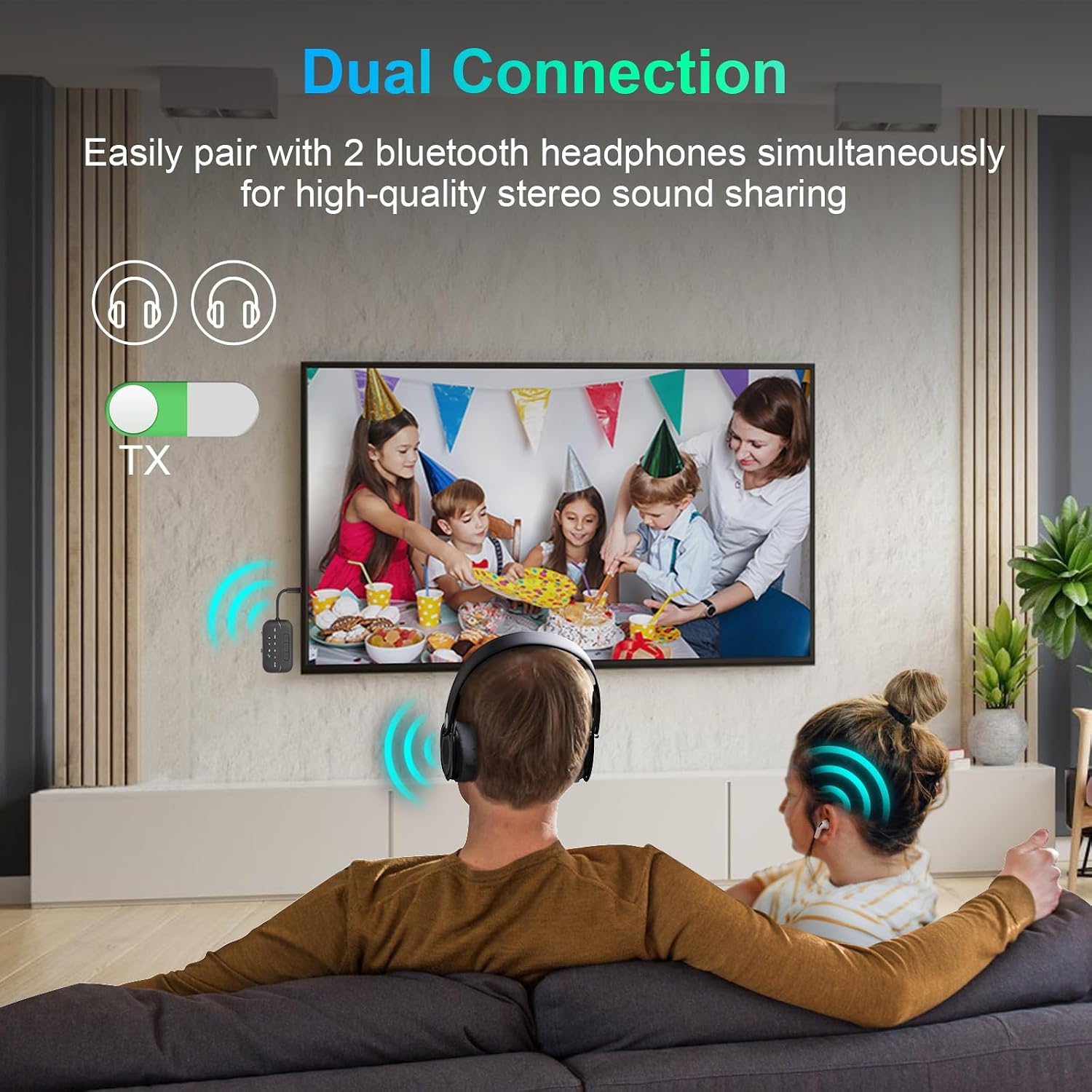 Detalle 2 de 2025 Bluetooth 5.3 2in1 Sender Empfänger