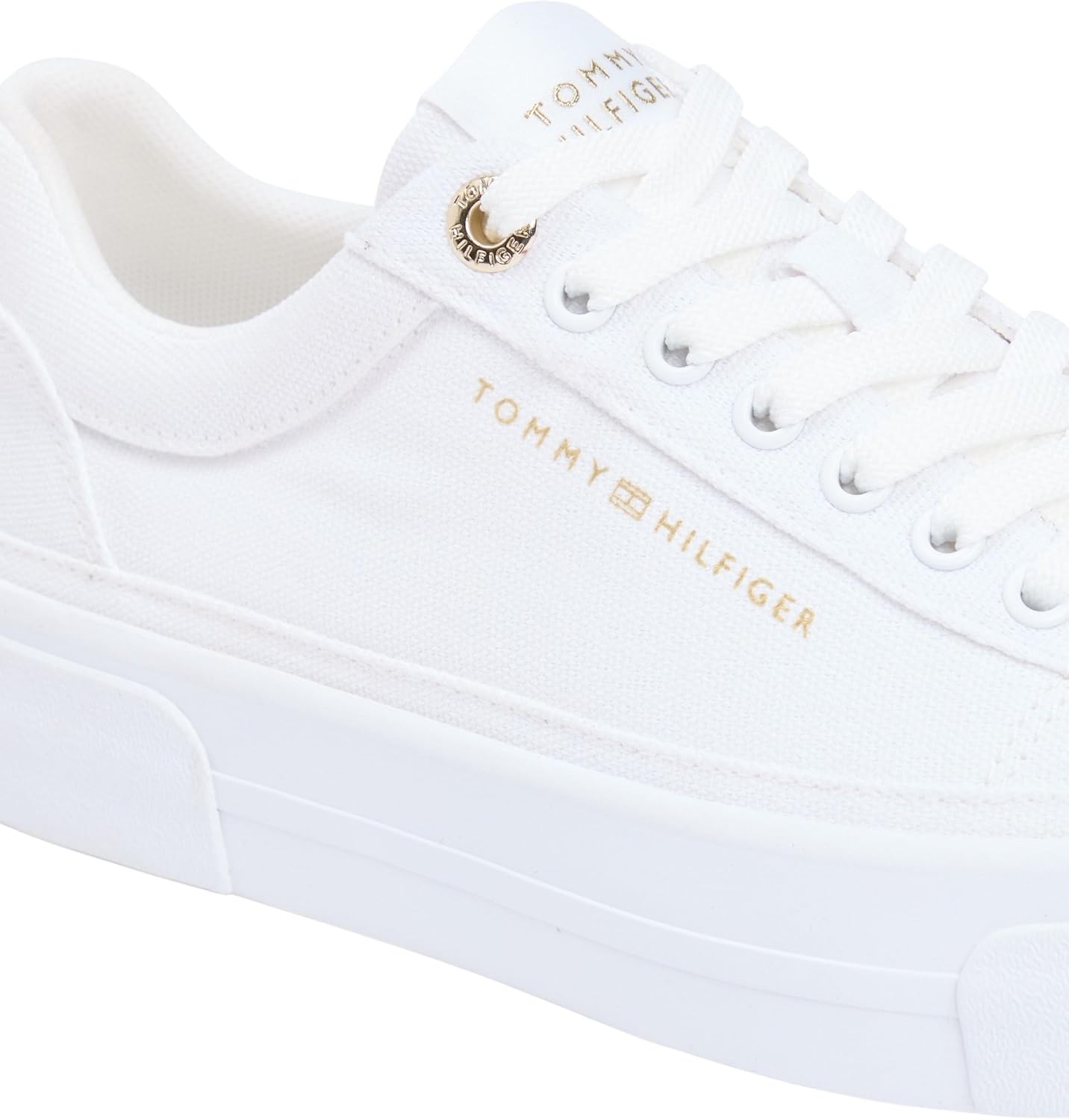 Thumbnail 3 de Tommy Hilfiger TH Foxing Platform Canvas Fw0fw09480, Basso Top Donna
