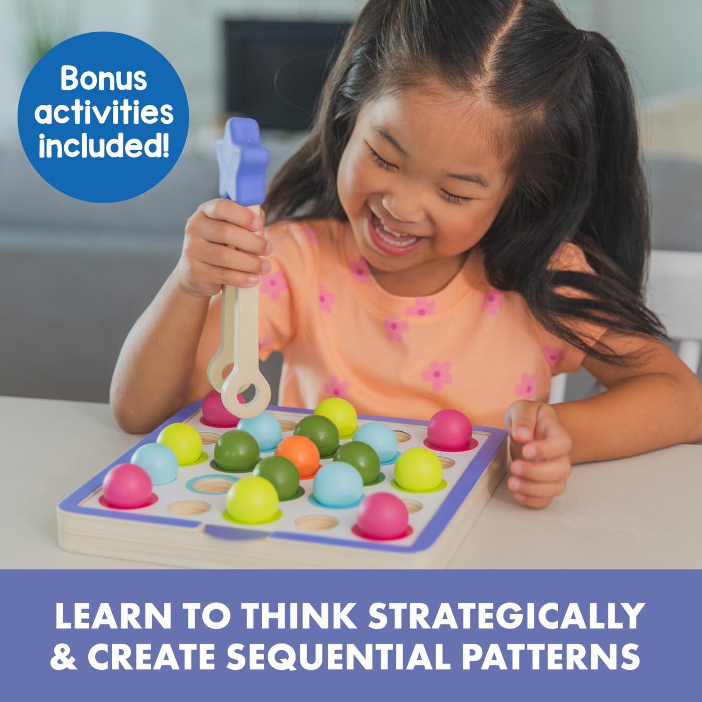 Detalle 2 de Educational Insights Pattern & Sequencing Board for Toddlers 🎲