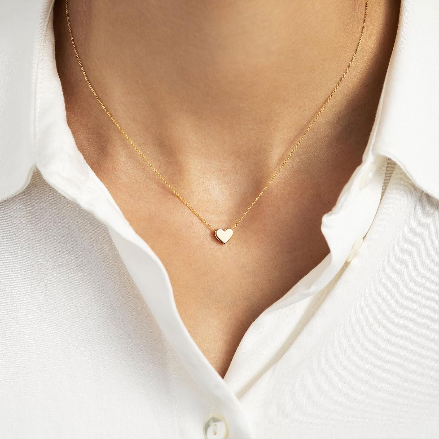 Thumbnail 2 de HANLI Damen-Halskette vergoldet mit 14K und Cubic-Zirkonia – zartes Stern-Design, wasserfest und hautfreundlich